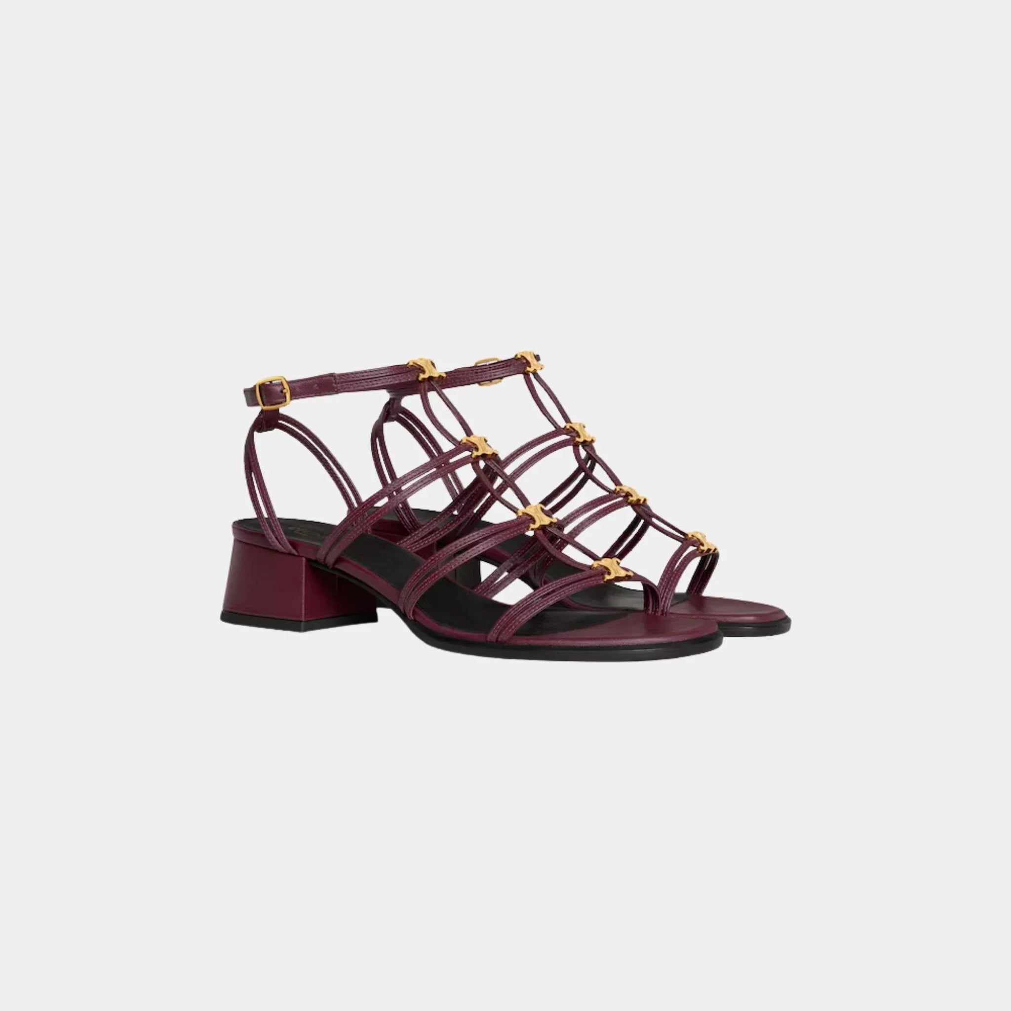 Celine Clemence Multi Triomphe Sandal in Lambskin