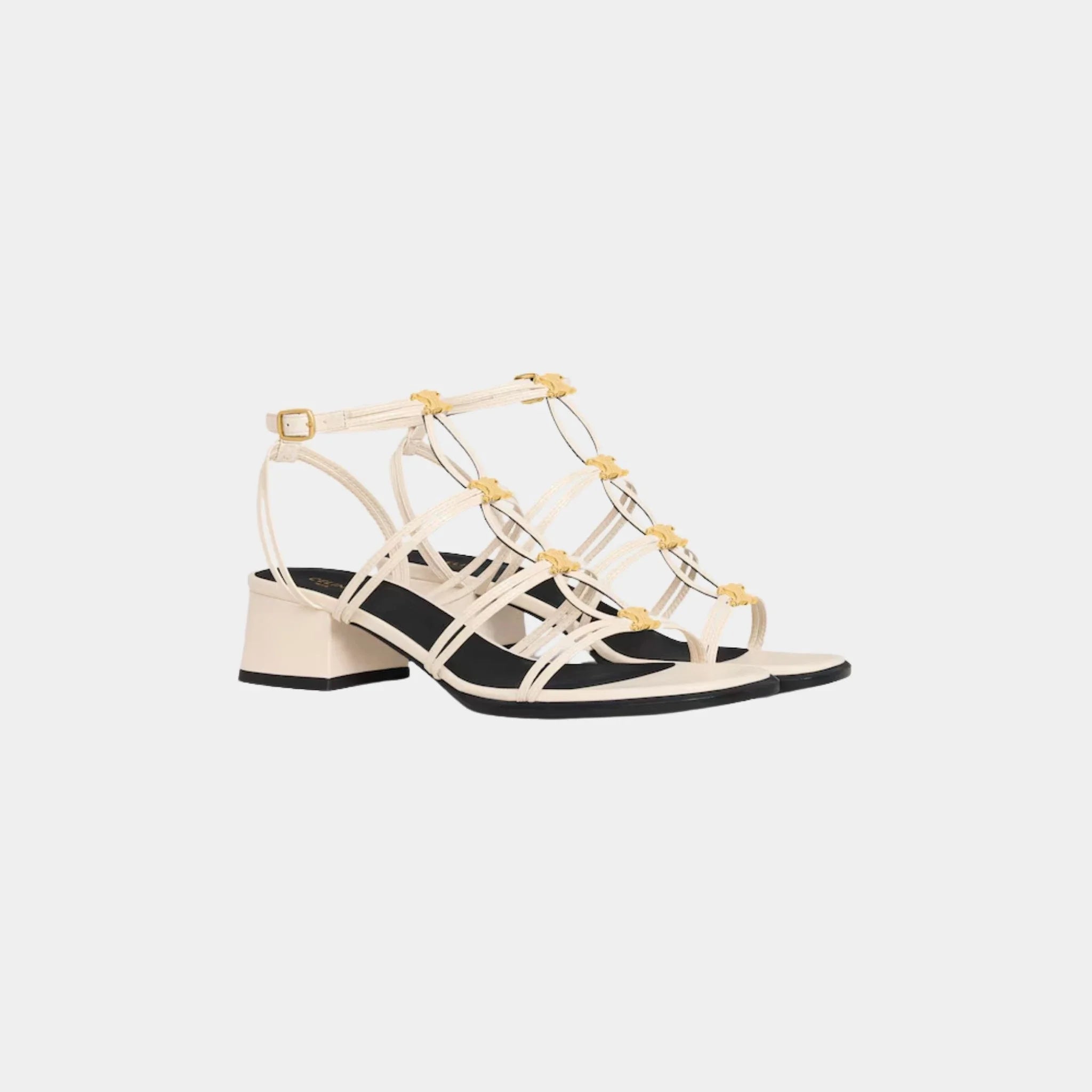 Celine Clemence Multi Triomphe Sandal in Lambskin