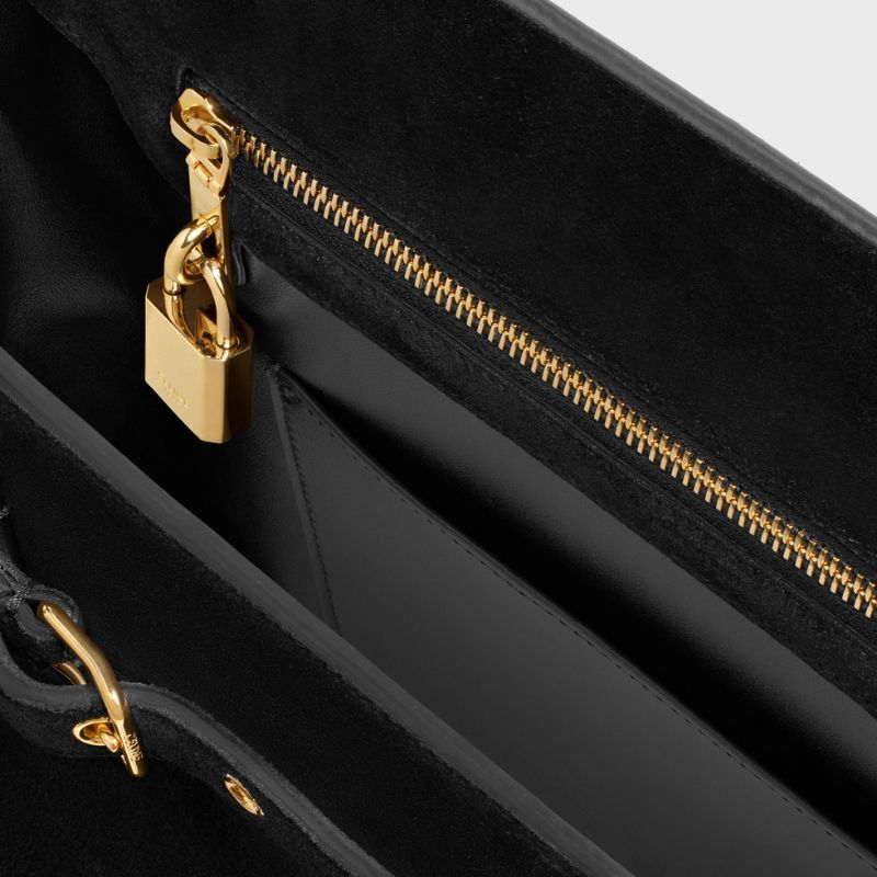 Conti Bag In Suede Calfskin Handbag