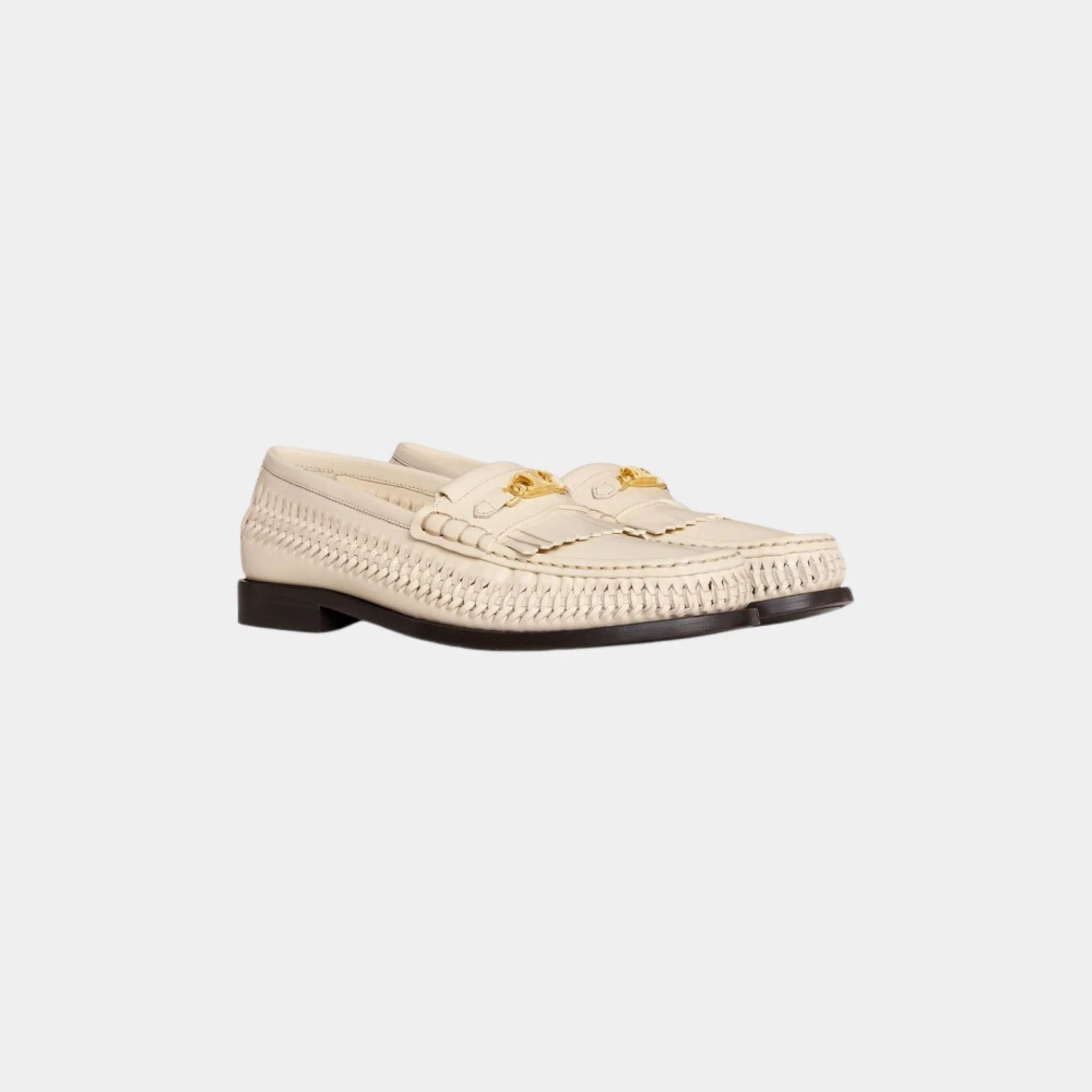 Celine Luco Braided Loafer in Calfskin