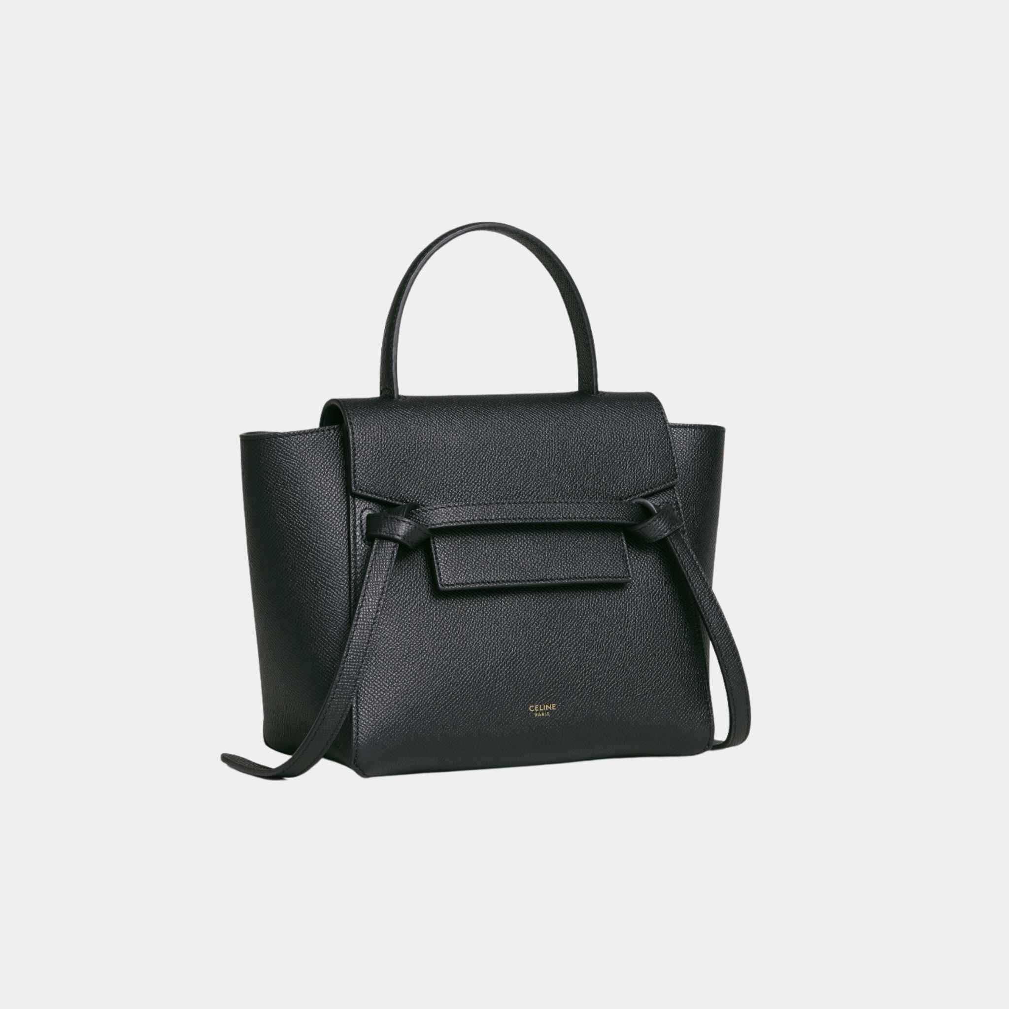 Nano Belt Bag In Grained Calfskin Handbag