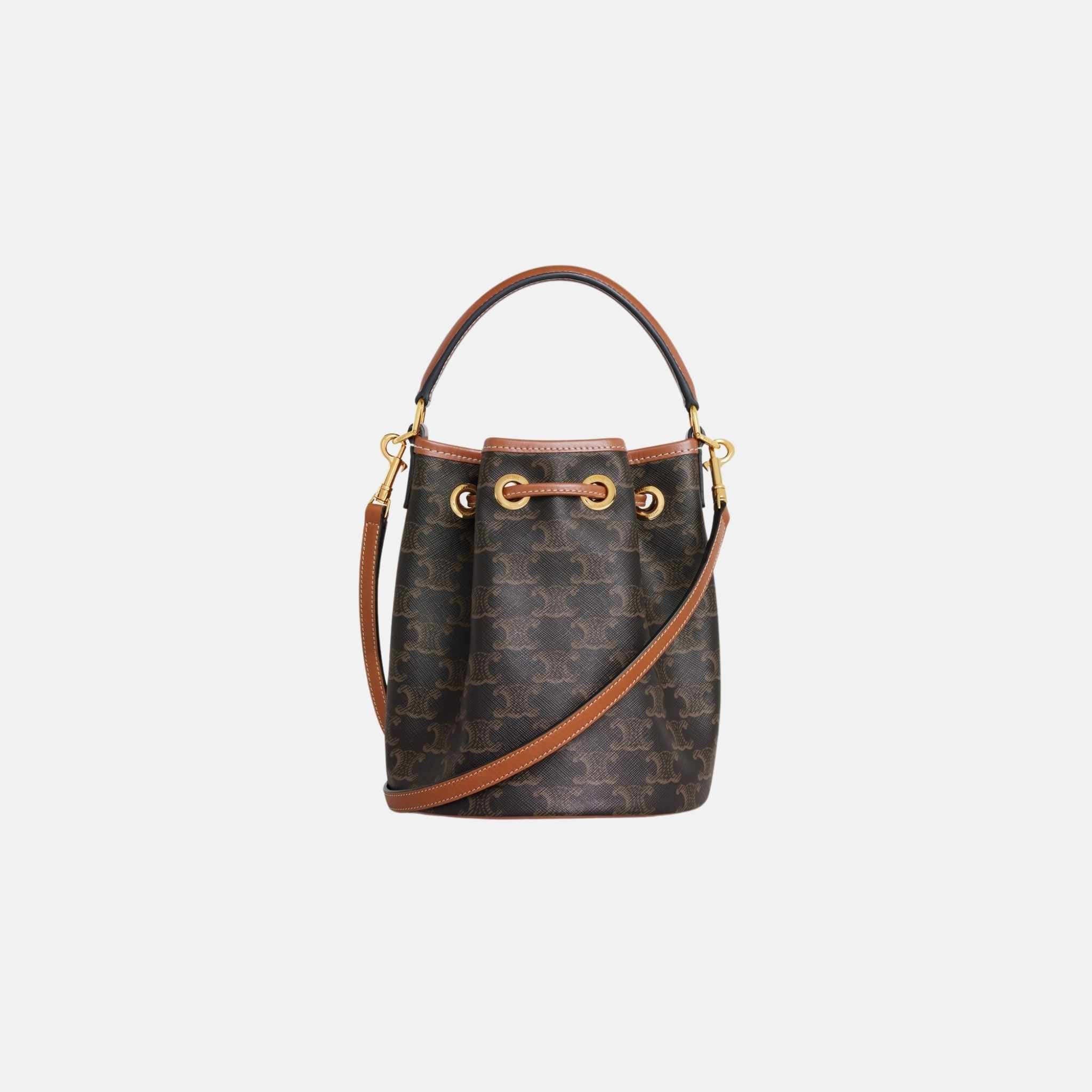 Teen Clara Bag In Triomphe Canvas And Calfskin