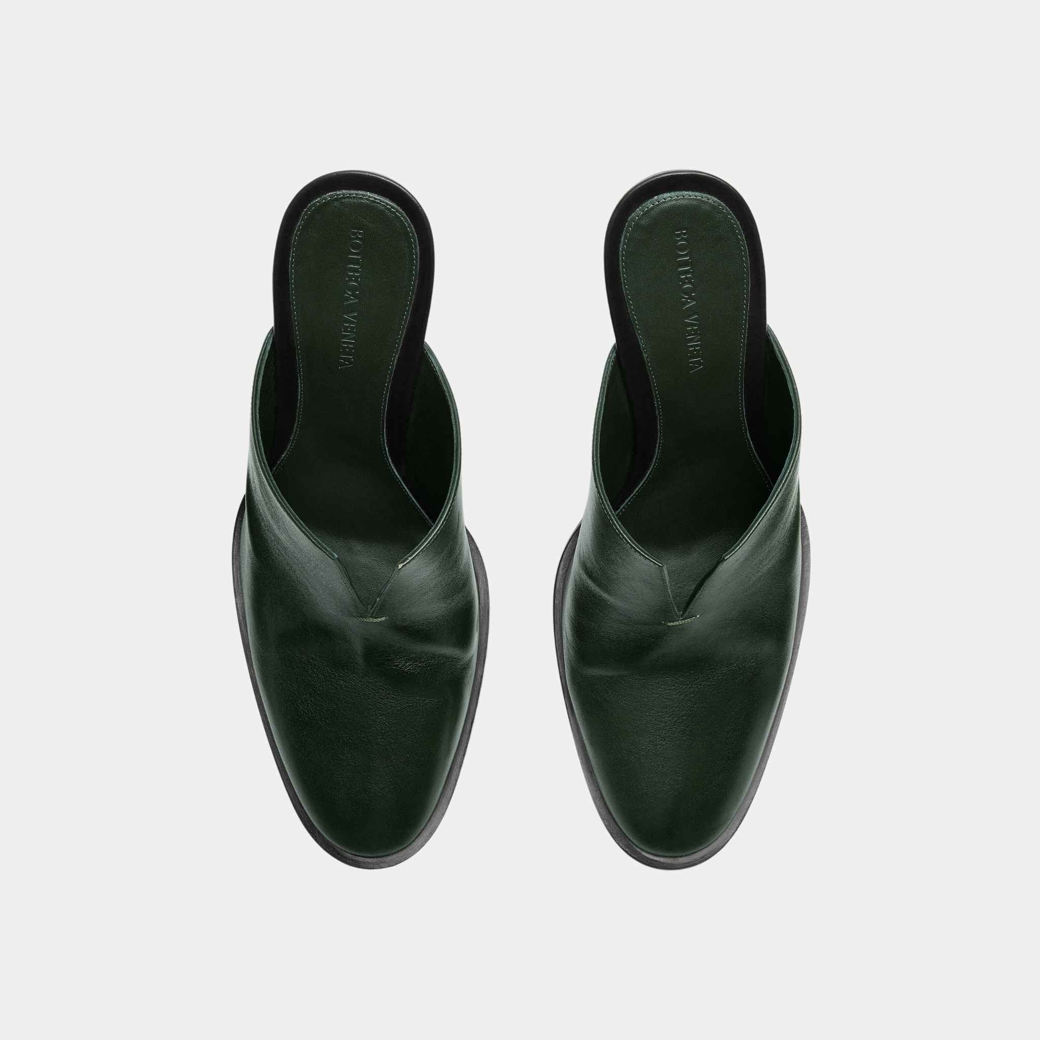 Cha-Cha Calfskin Mule Pump with Sculptural Heel