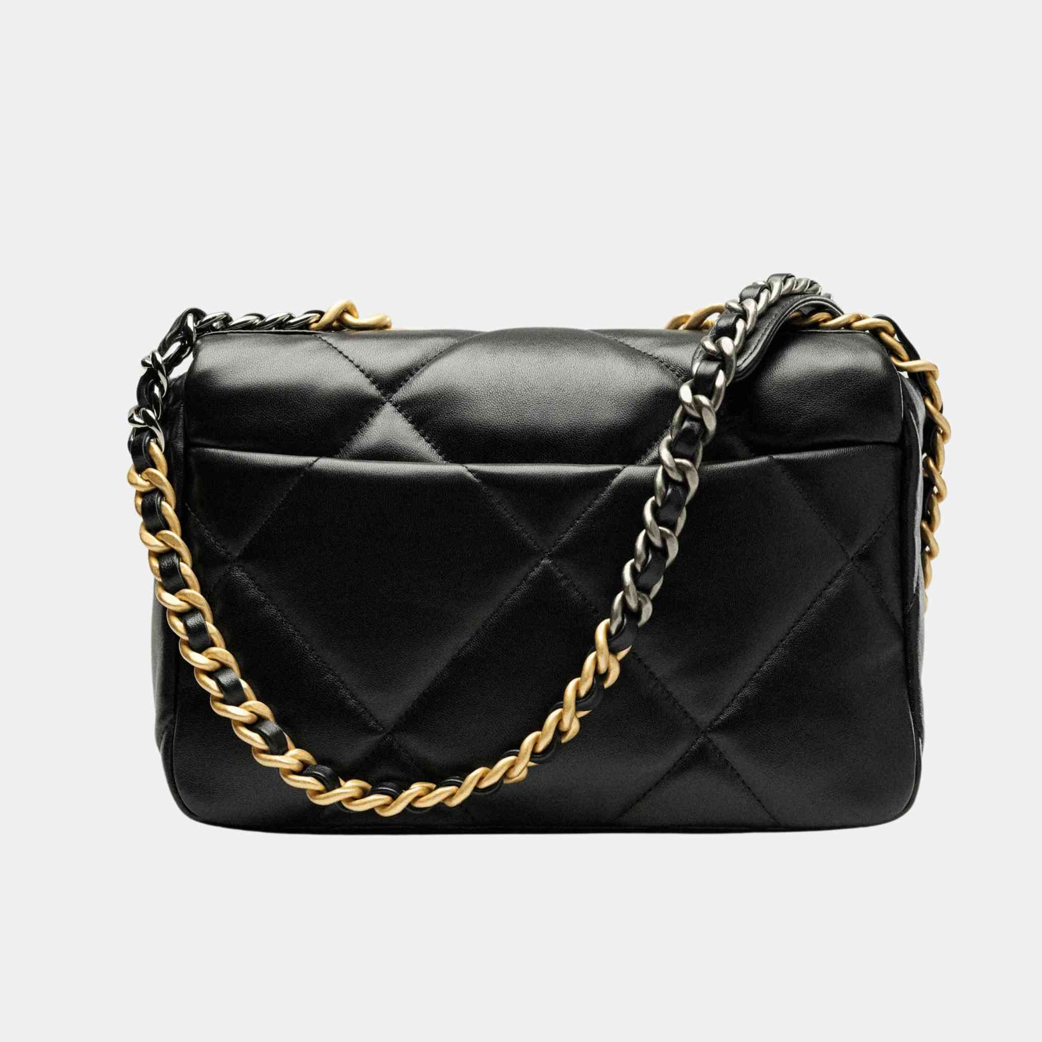 Chanel 19 Handbag Shiny Lambskin