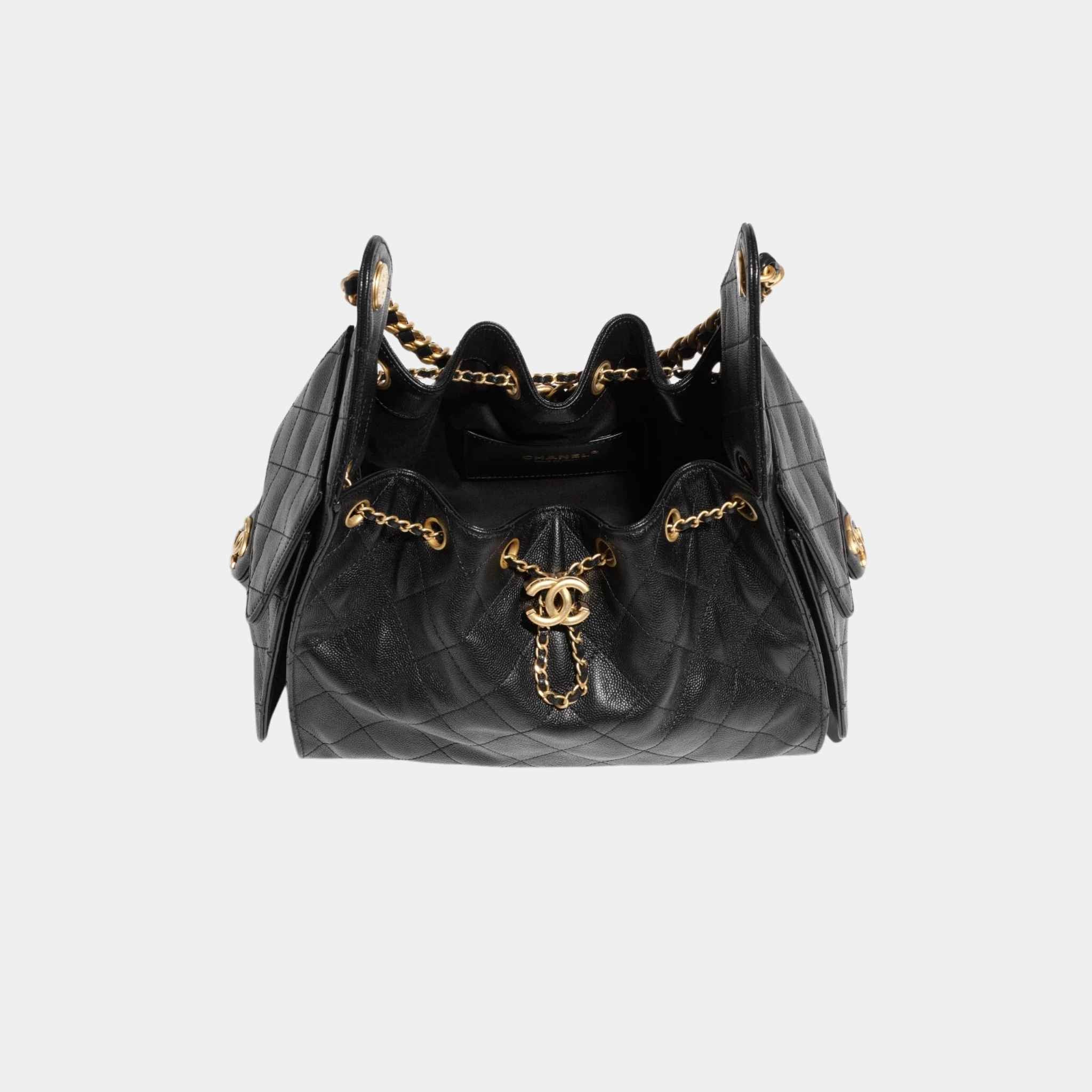 25 Small Handbag Grained Calfskin And Gold-Tone Metal