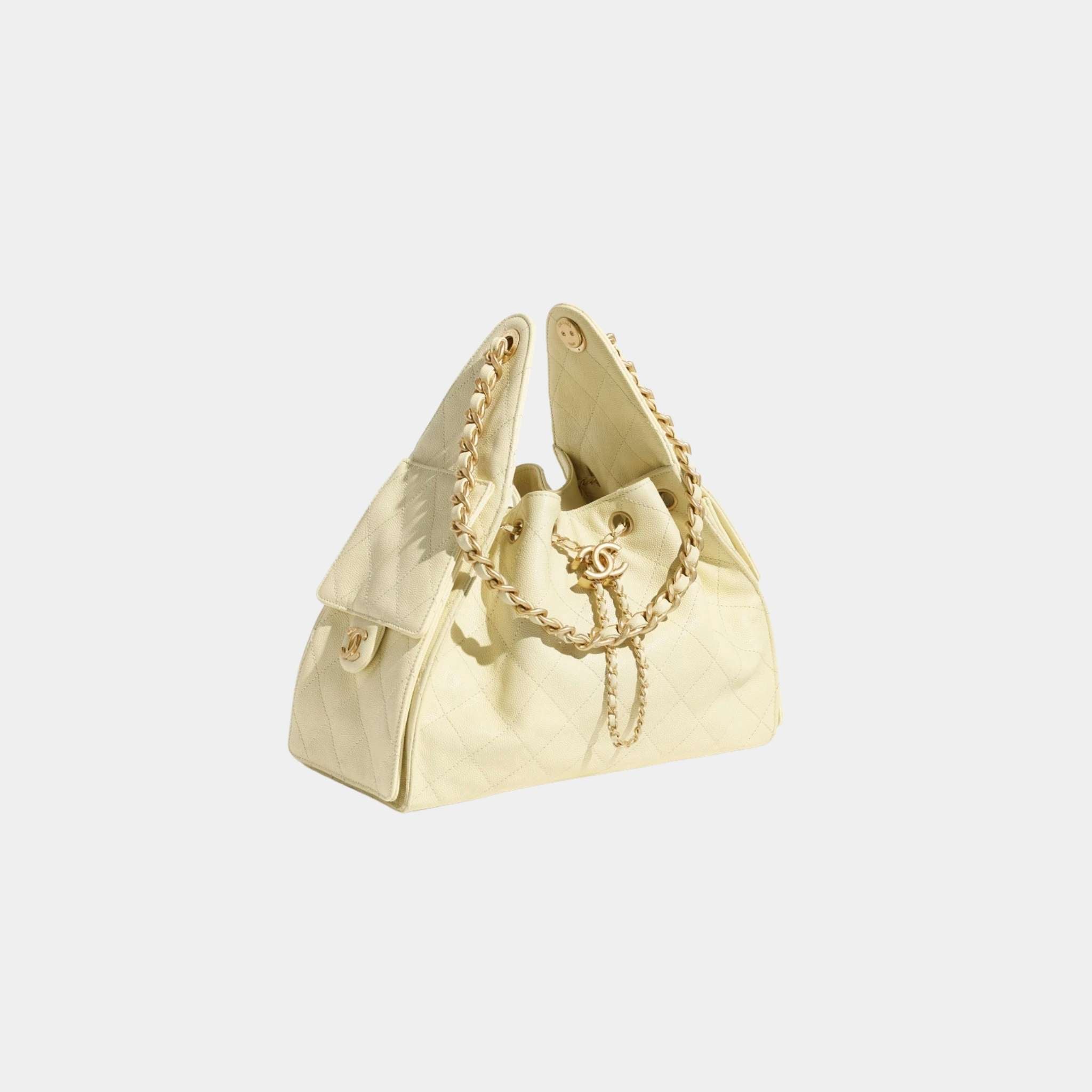 25 Small Handbag Grained Calfskin And Gold-Tone Metal