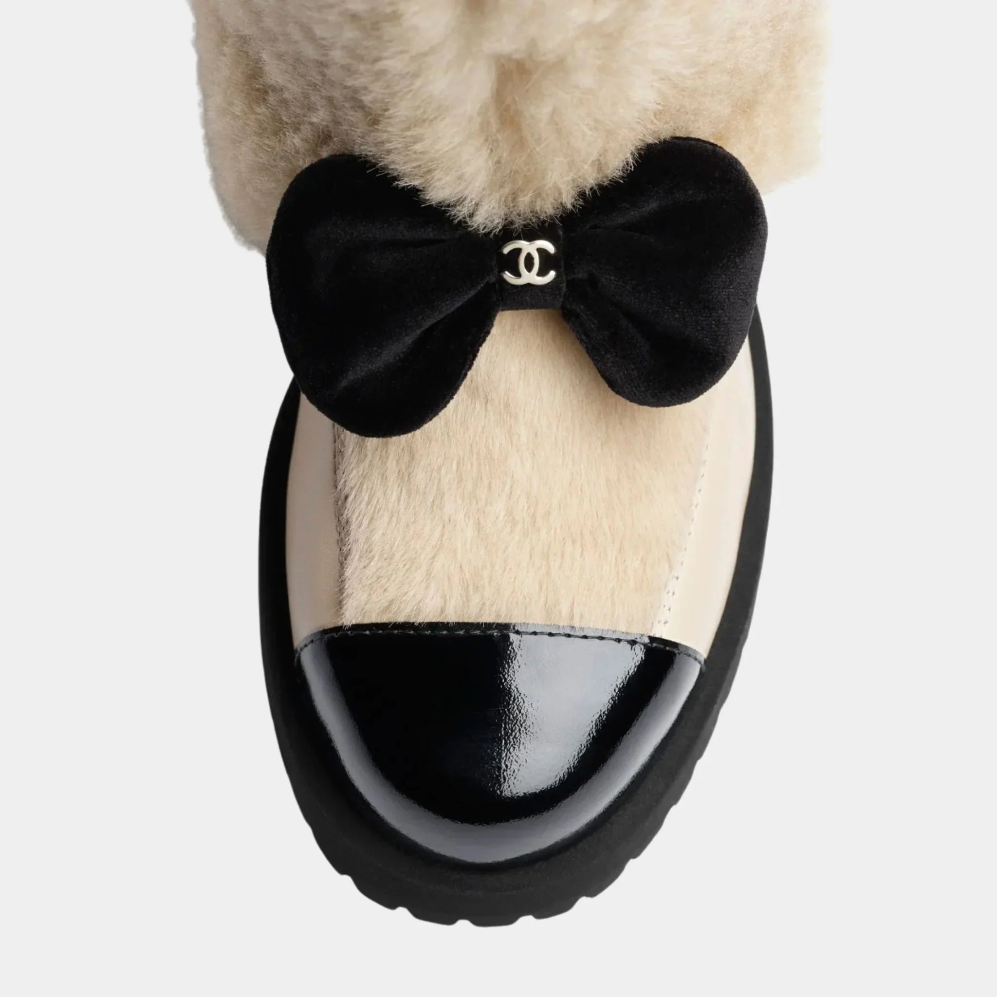 Ankle Boots Black Woolly lamb veal varnished lamb & veal