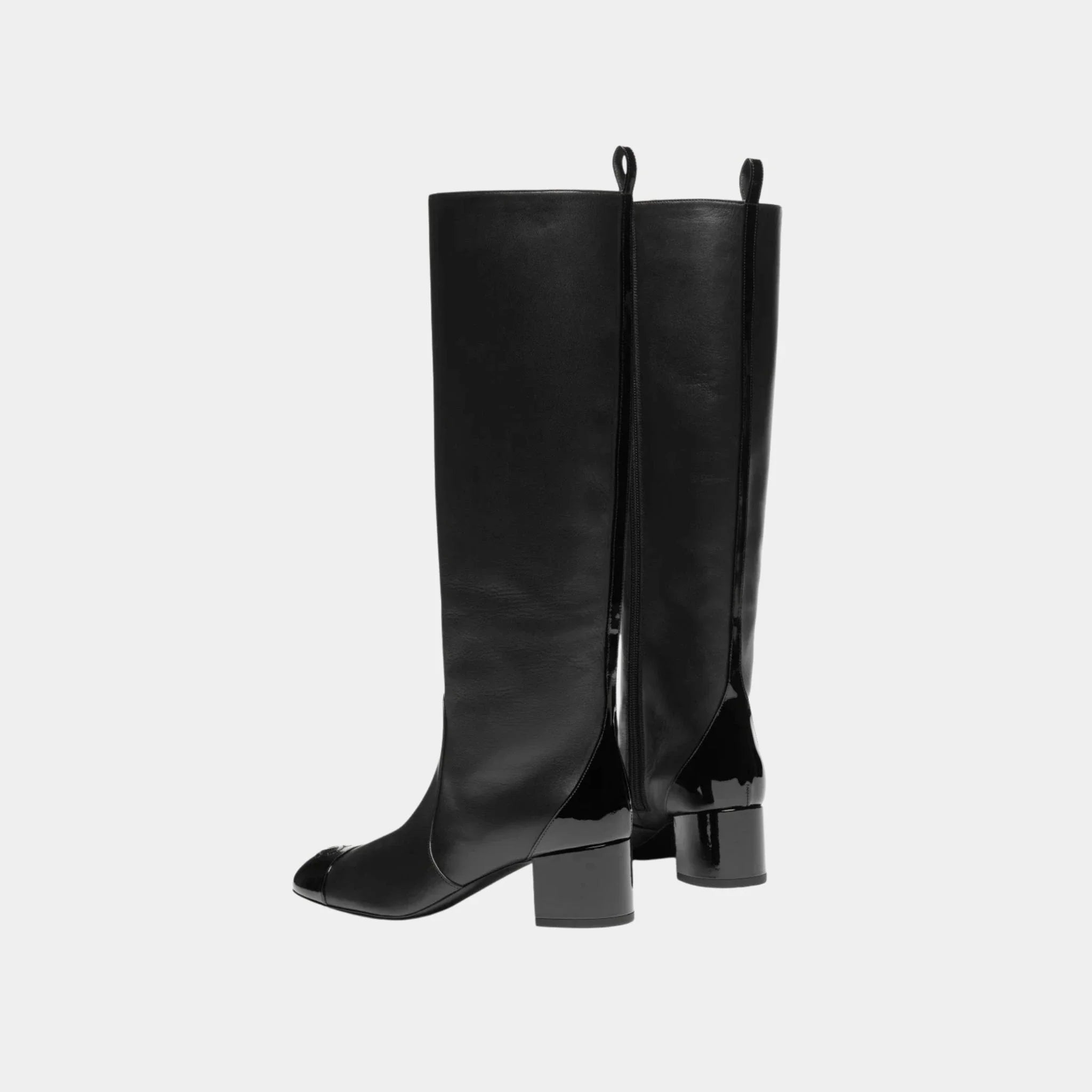 Boots in Calfskin and Patent Calfskin