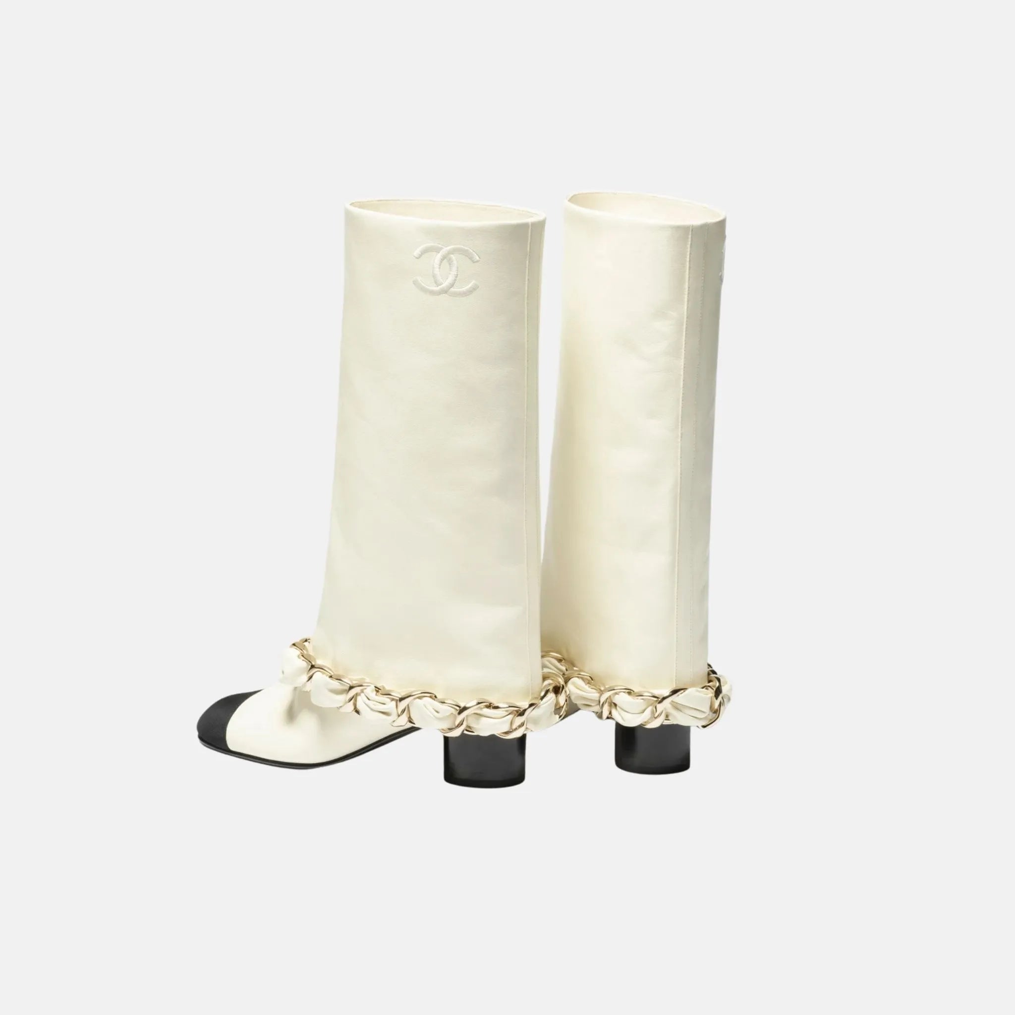 Boots in Lambskin and Grosgrain