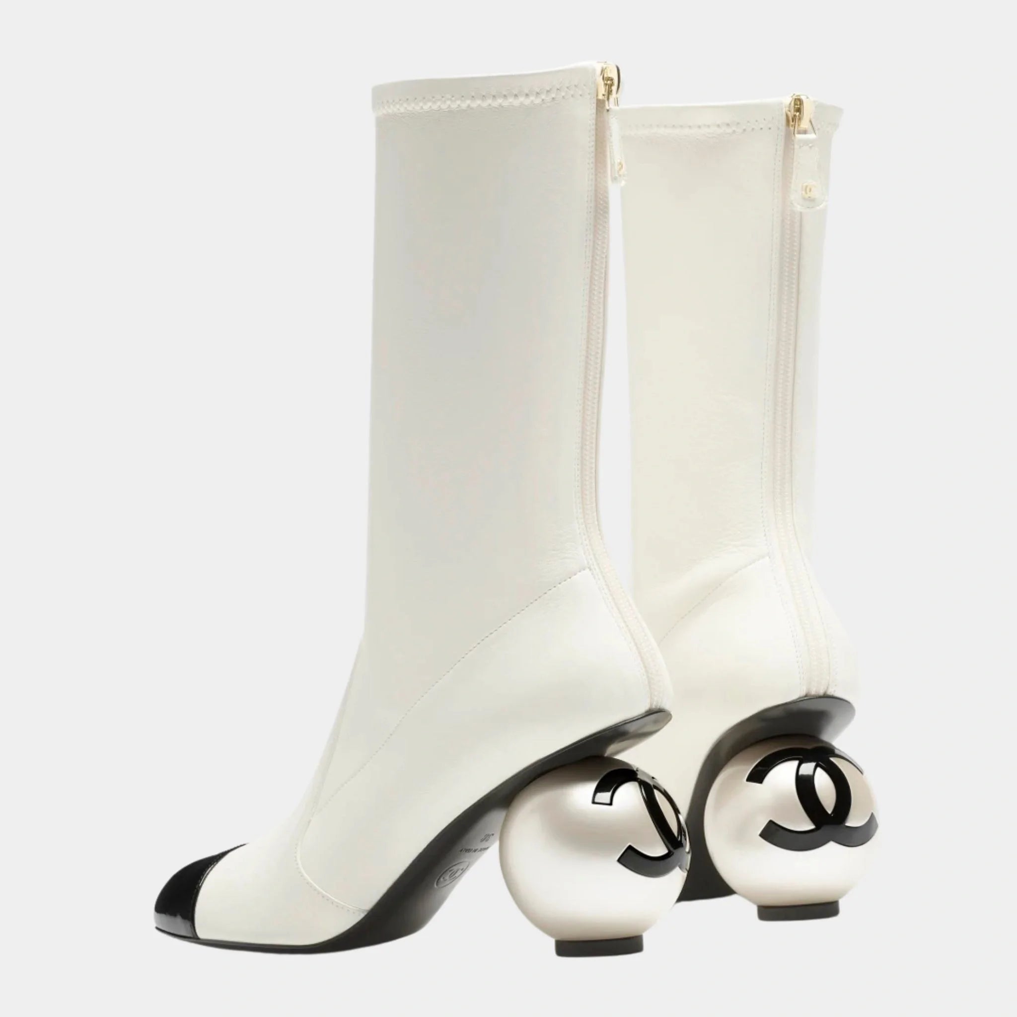 Boots Stretch Lambskin & Patent Calfskin