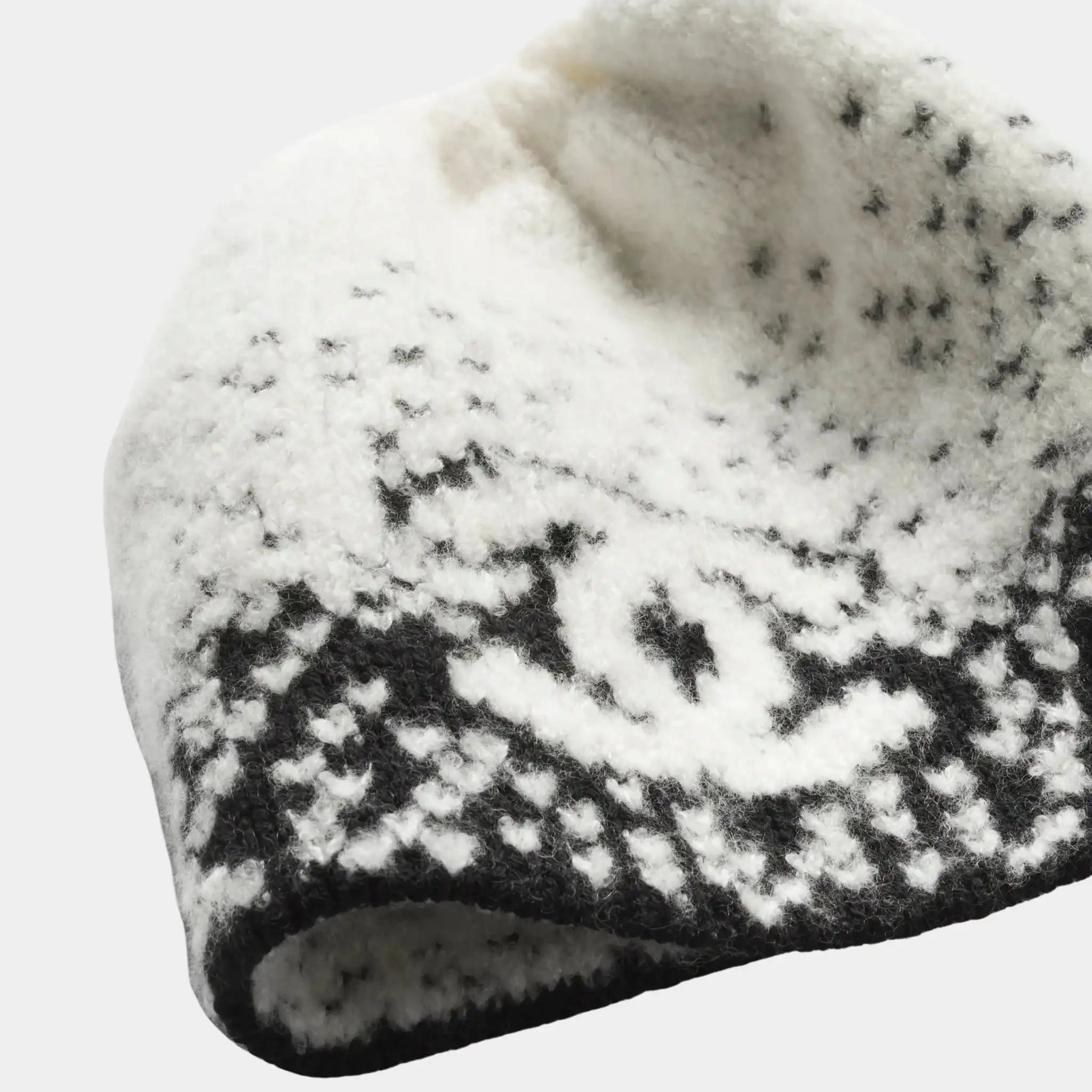 Cap Cashmere & wool - Black & White