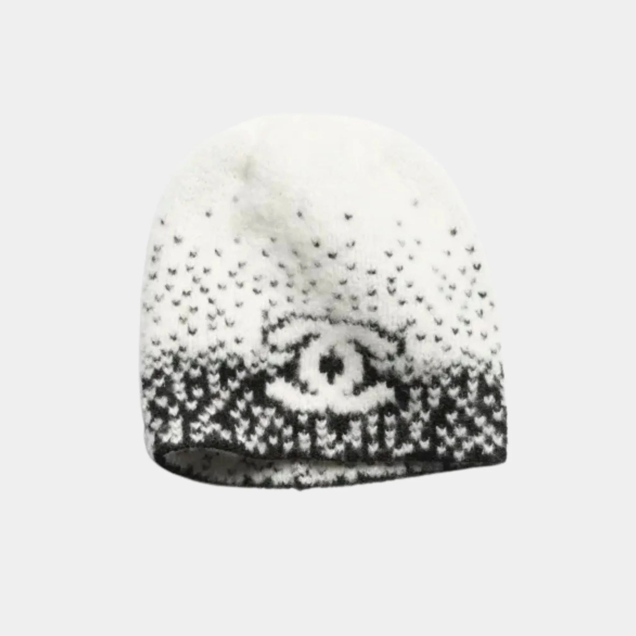 Cap Cashmere & wool - Black & White