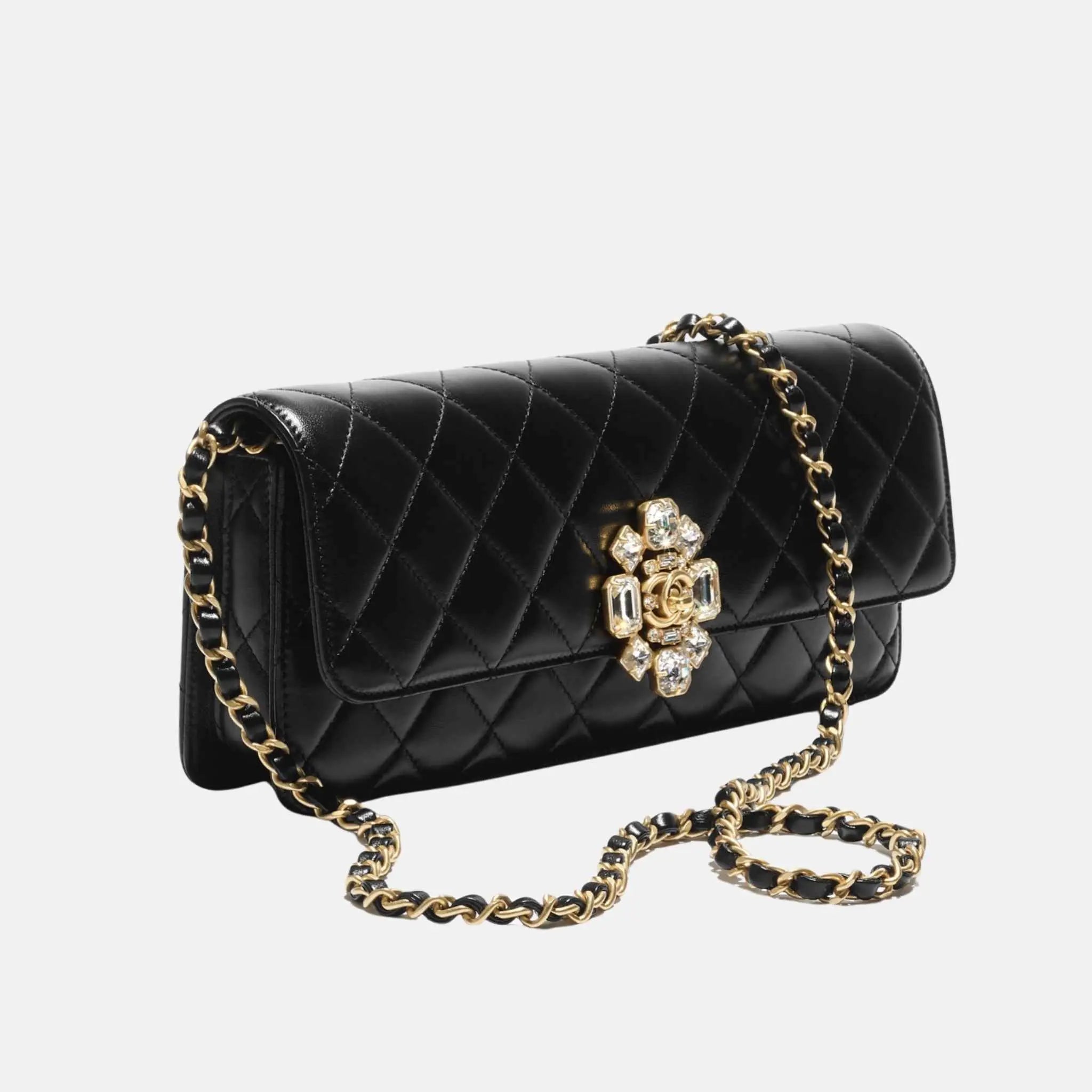 Clutch Lambskin in Black