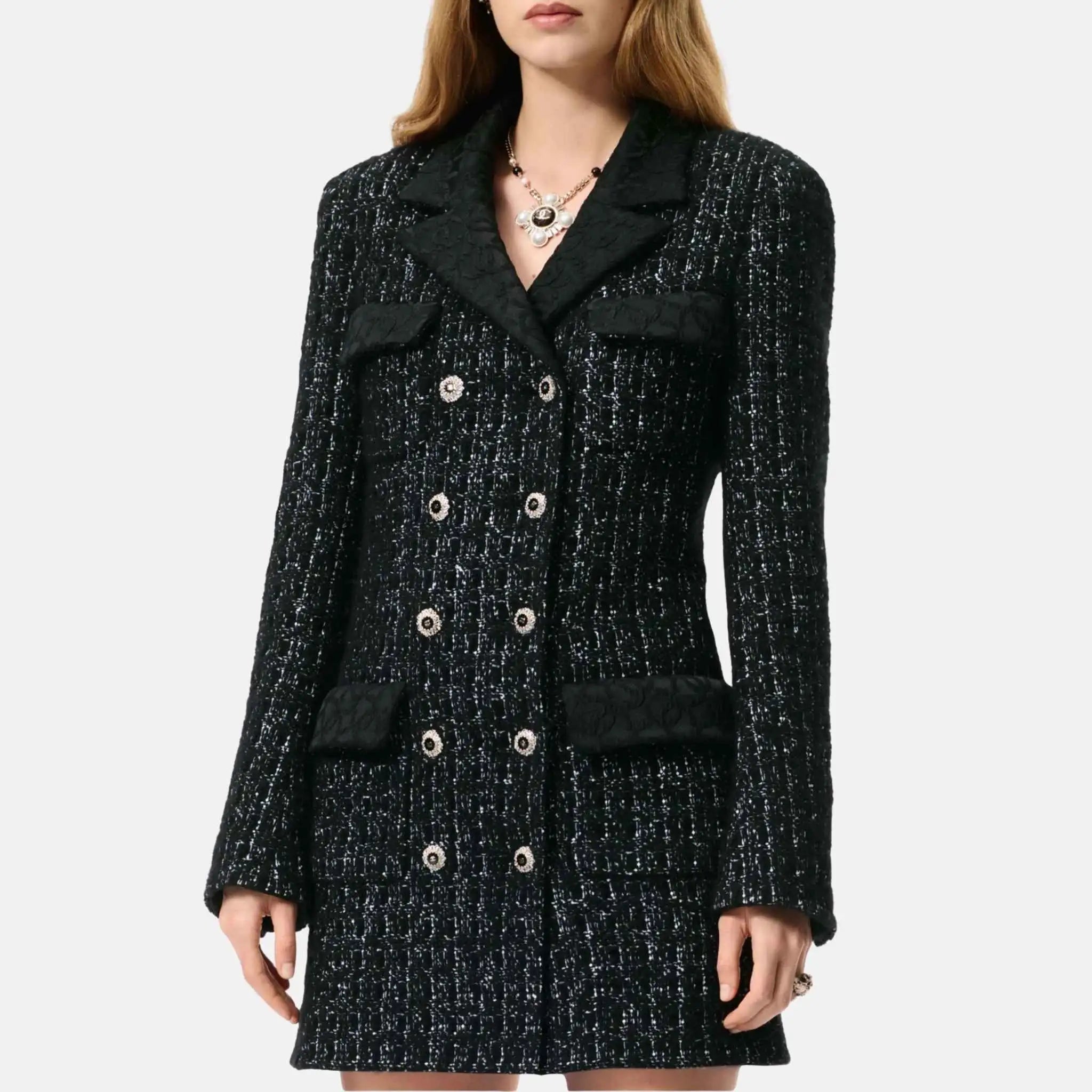 Chanel Coat Cashmere Tweed, Front