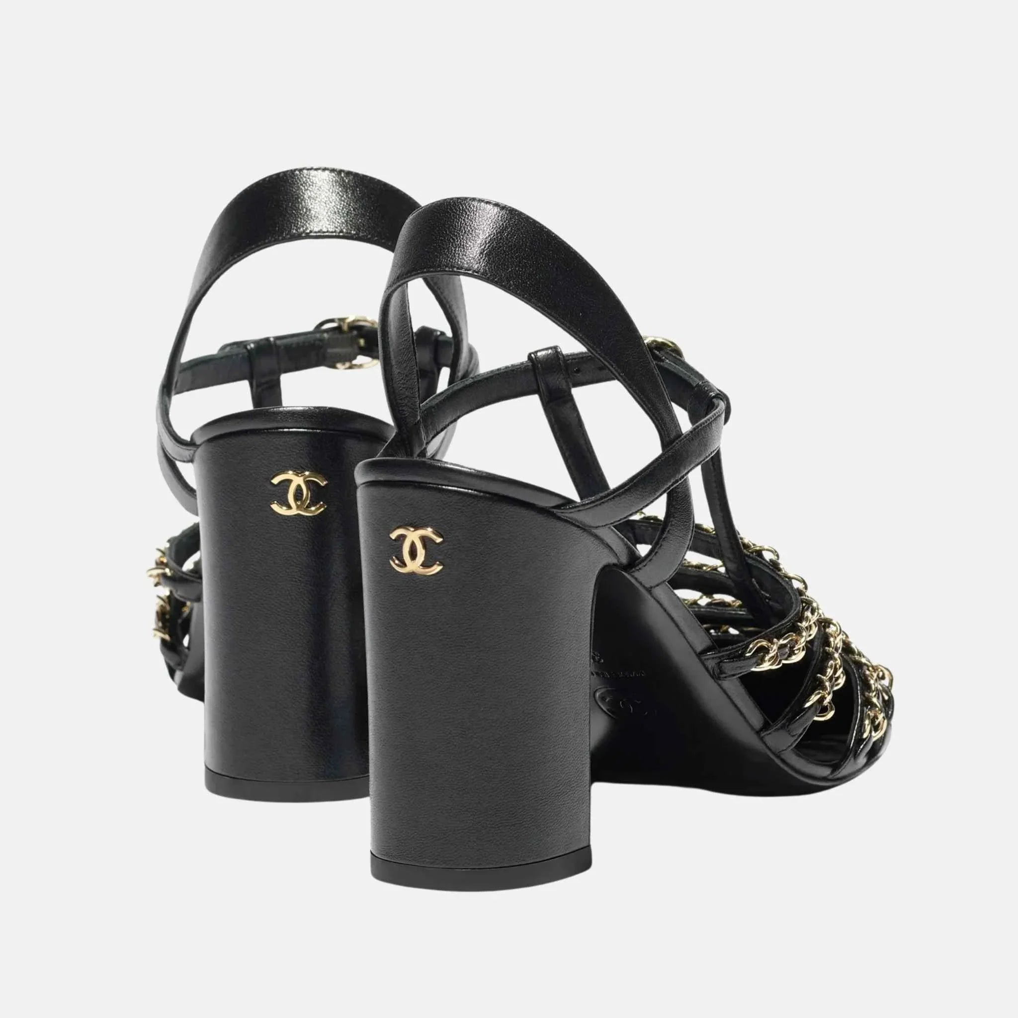 Heel Slingbacks in Lambskin and Patent Calfskin