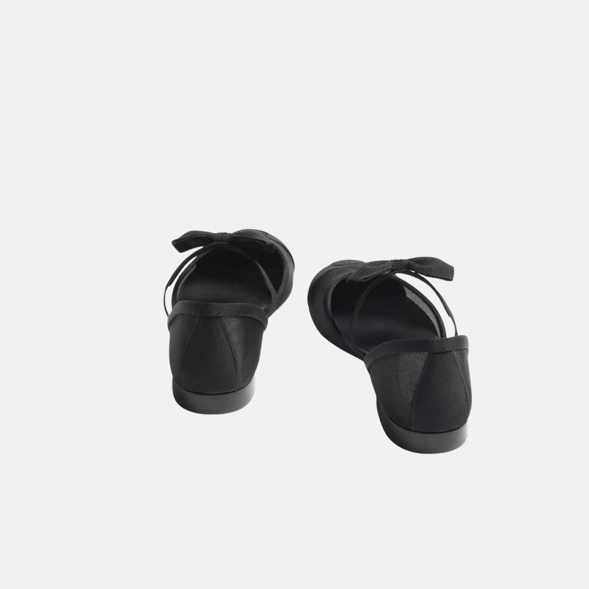 Mary Janes in Mesh and Grosgrain