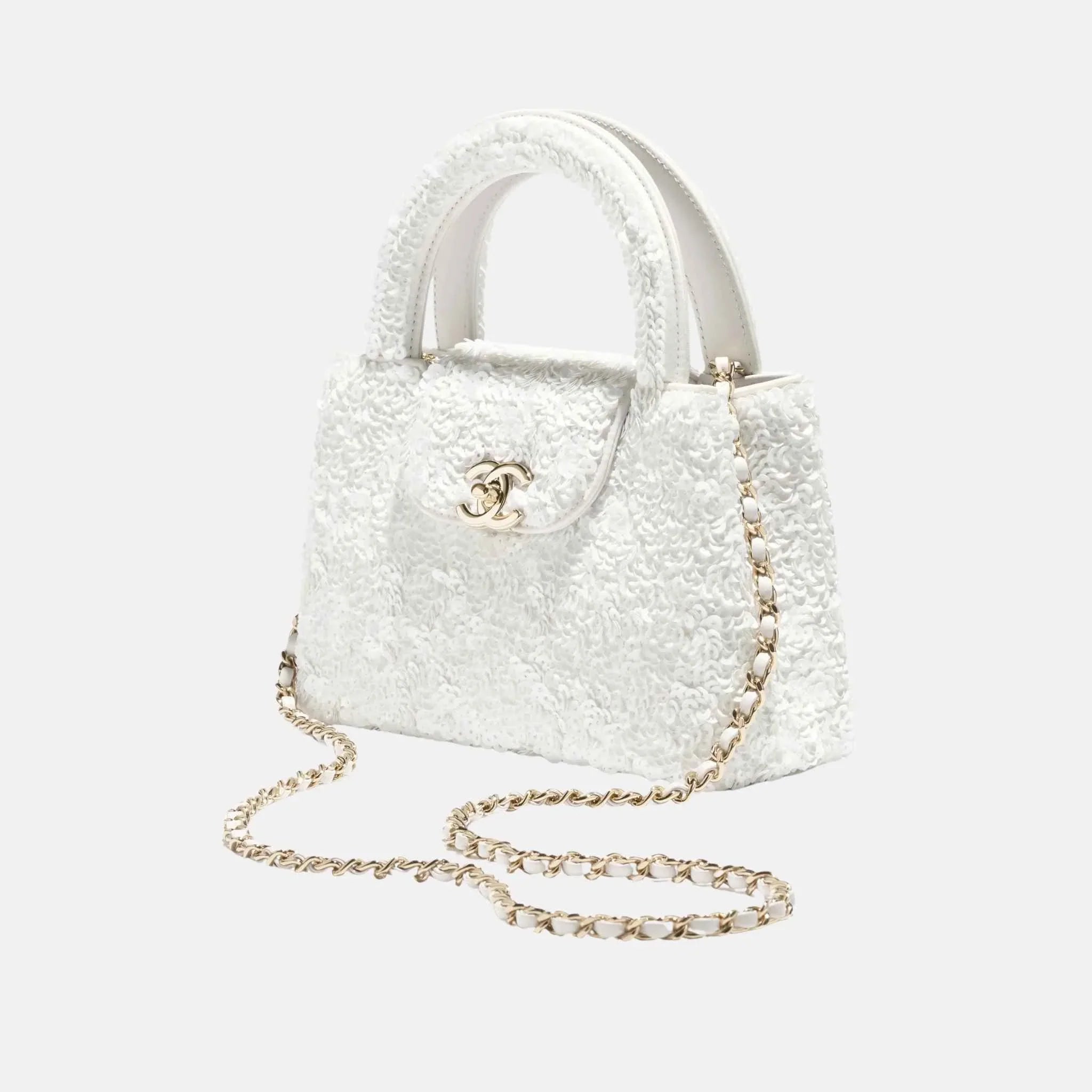 Chanel Mini Shopping bag, White