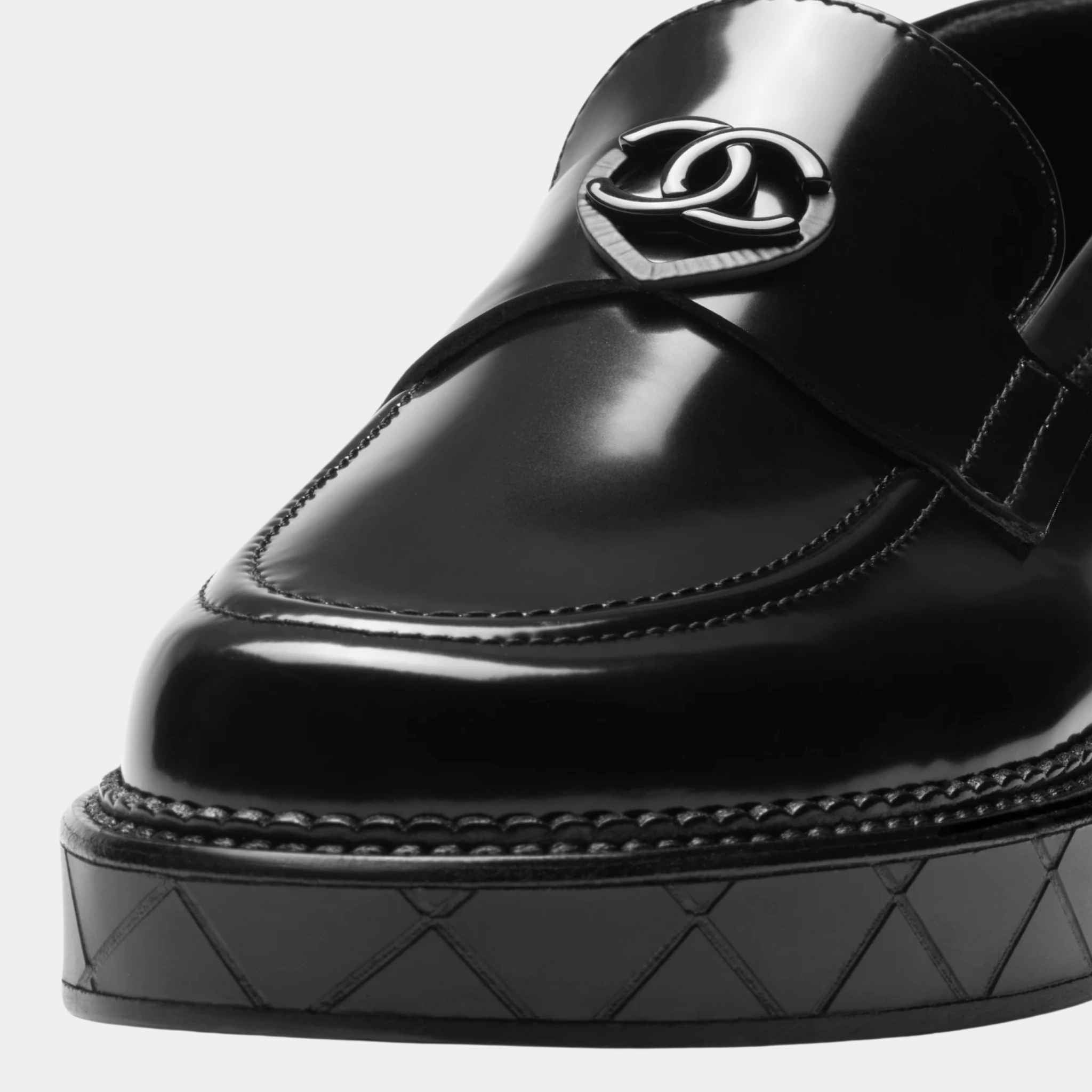 Moccasins Shiny Calfskin Black
