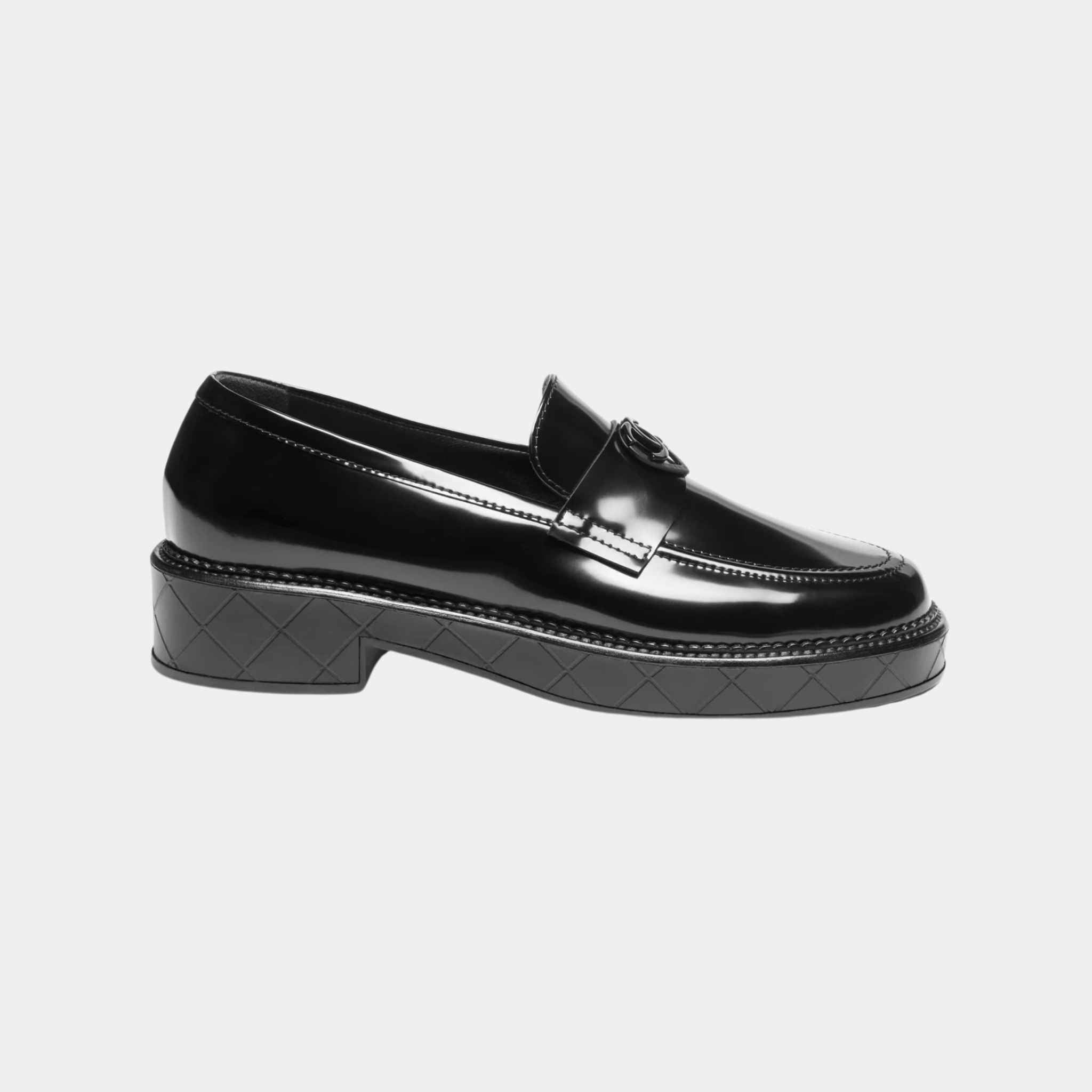 Moccasins Shiny Calfskin Black