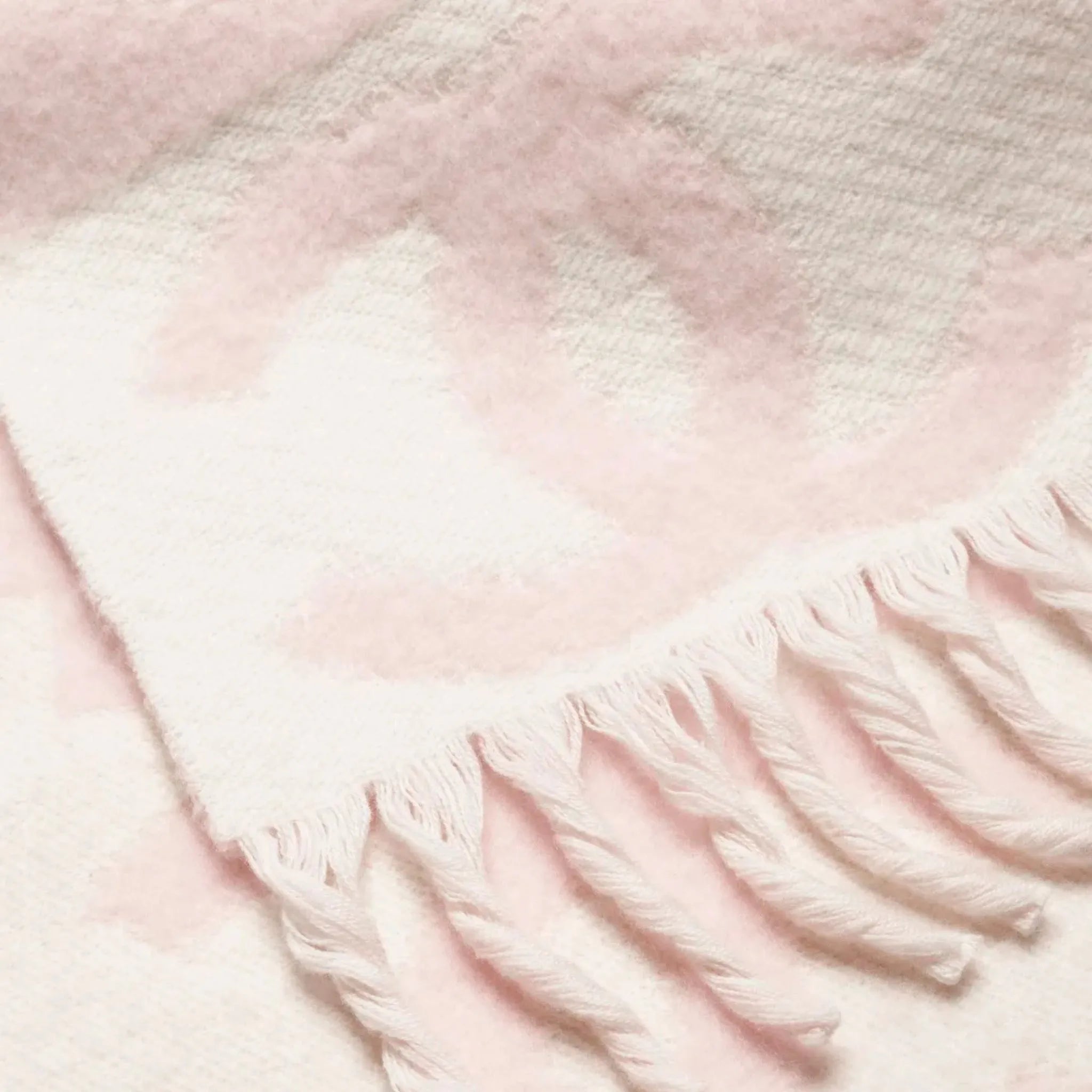 Scarf Cashmere Light Pink & White