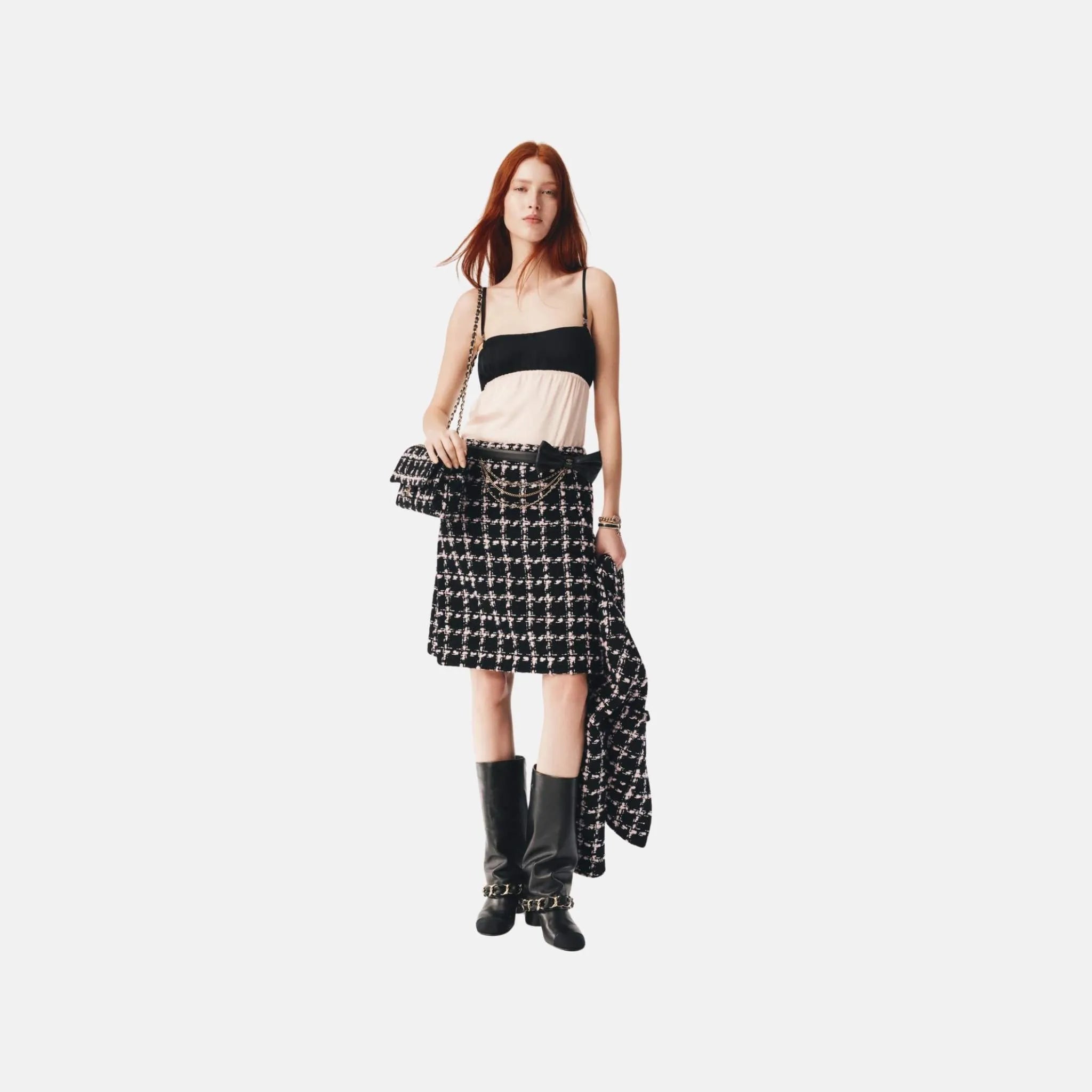 Skirt in Wool Tweed