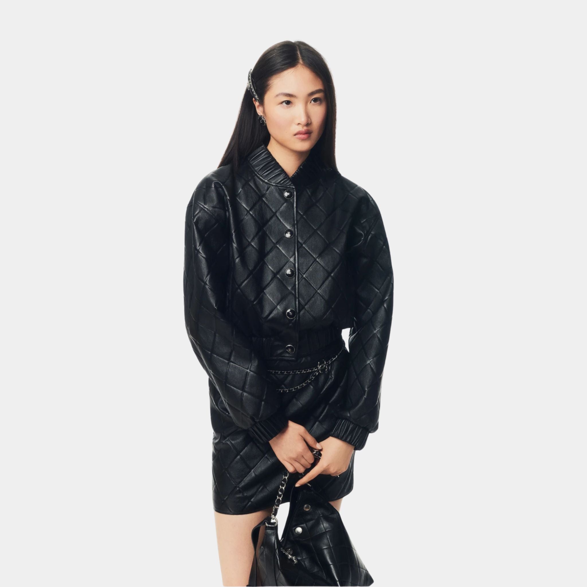 Skirt Lambskin Black