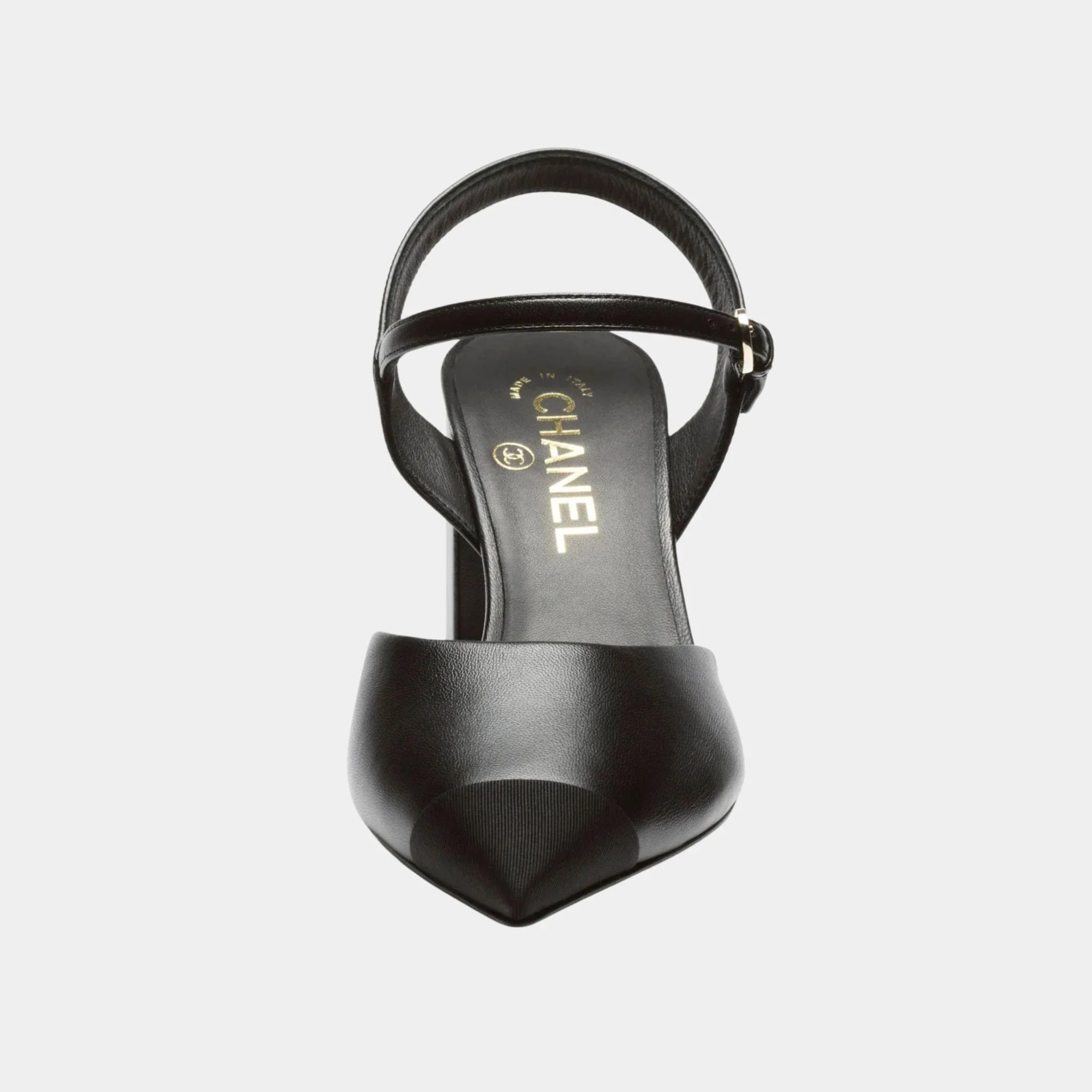 Slingback in Lambskin and Grosgrain