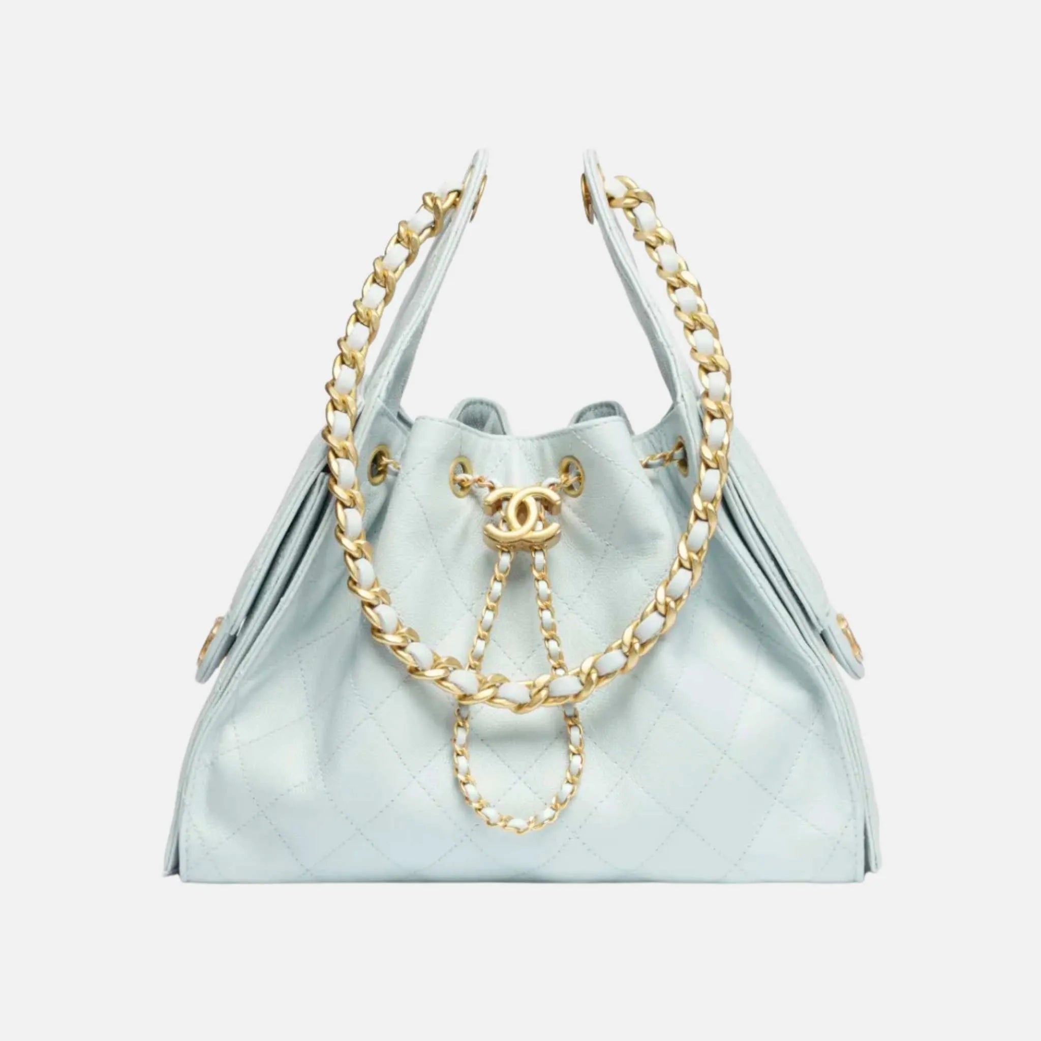 Small Chanel 25 Bag in Light Blue Calfskin – FW 2025/26