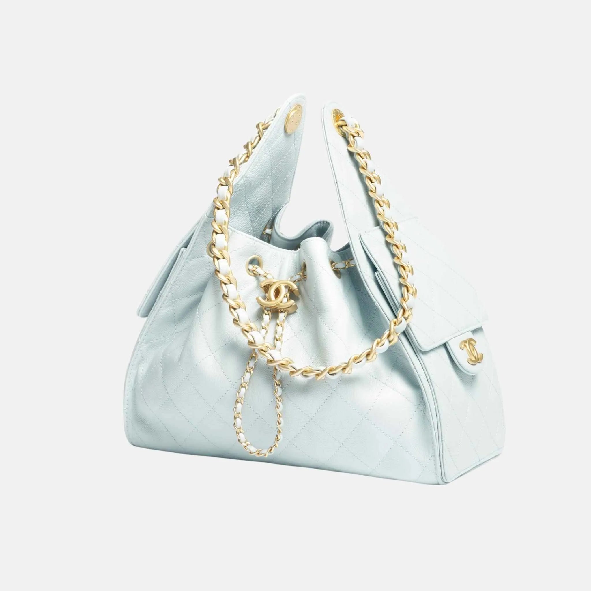 Small Chanel 25 Bag in Light Blue Calfskin – FW 2025/26