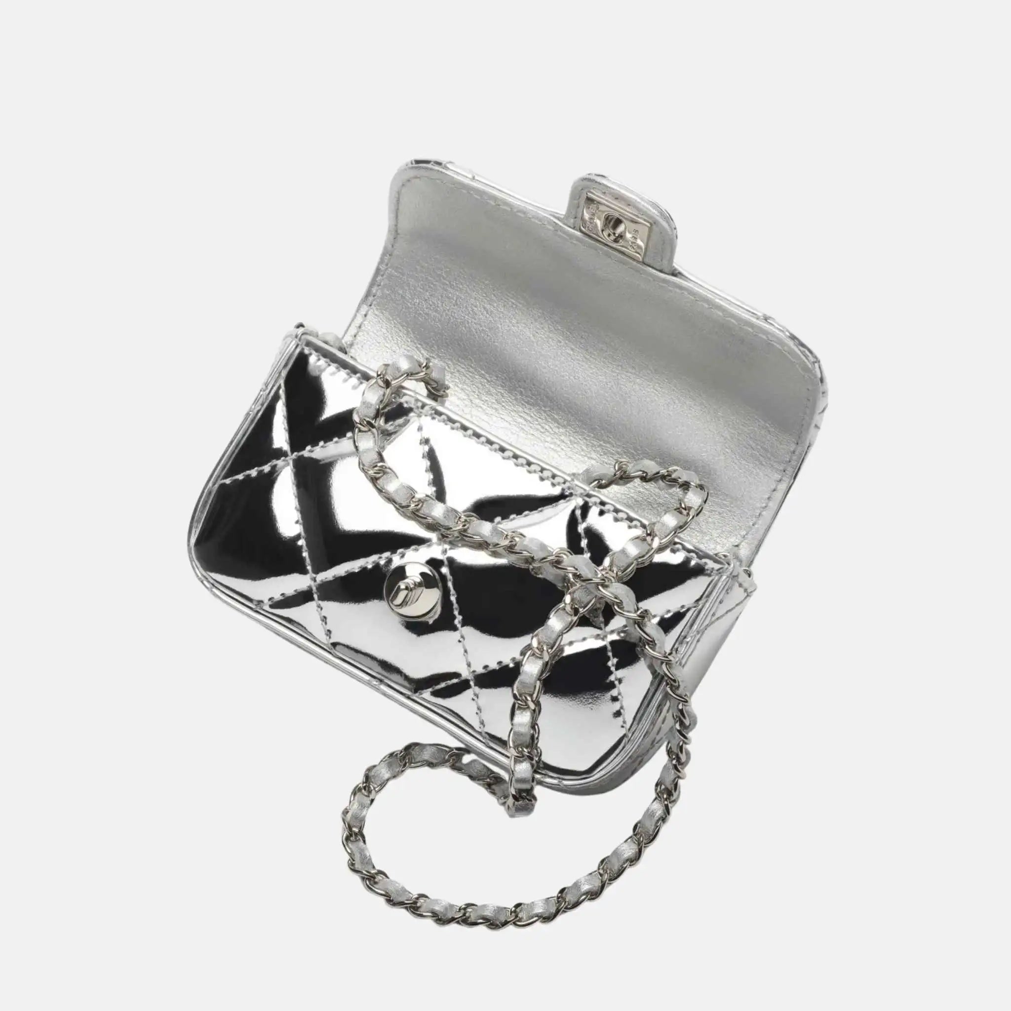 Small Clutch With Chain High Shine Calfskin