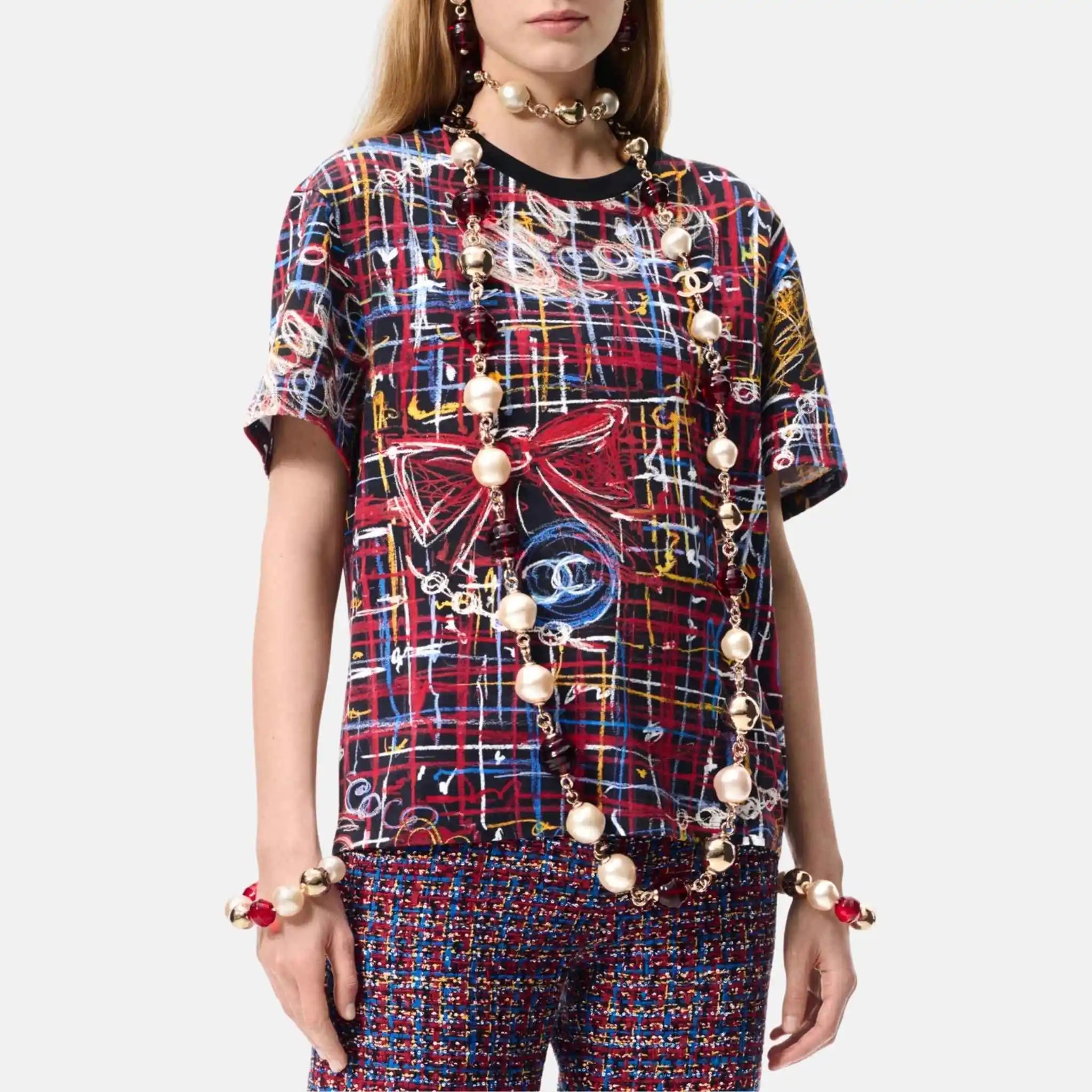 Chanel T Shirt Cotton Multicolour