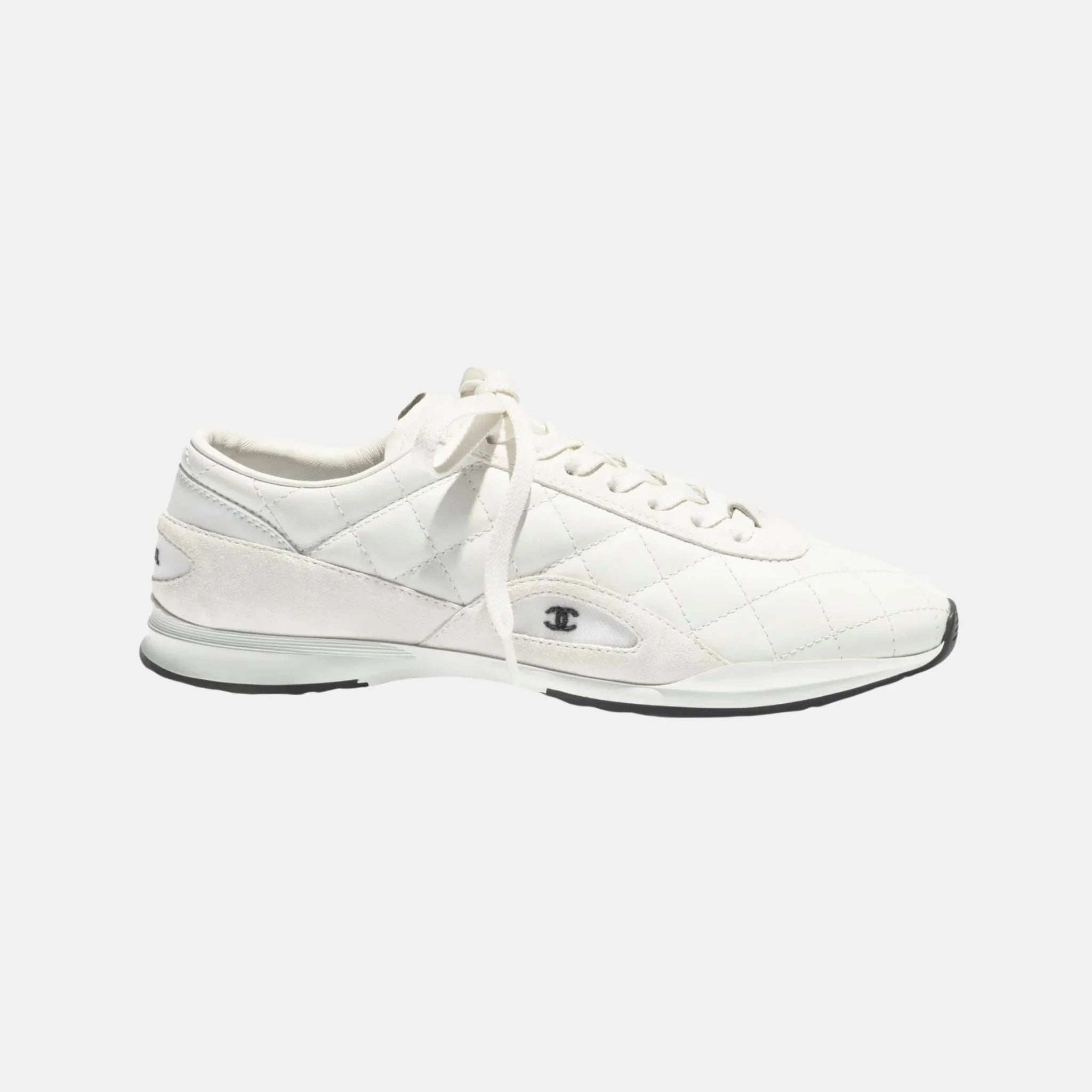 Chanel Trainers in Calfskin and Suede Calfskin, Side