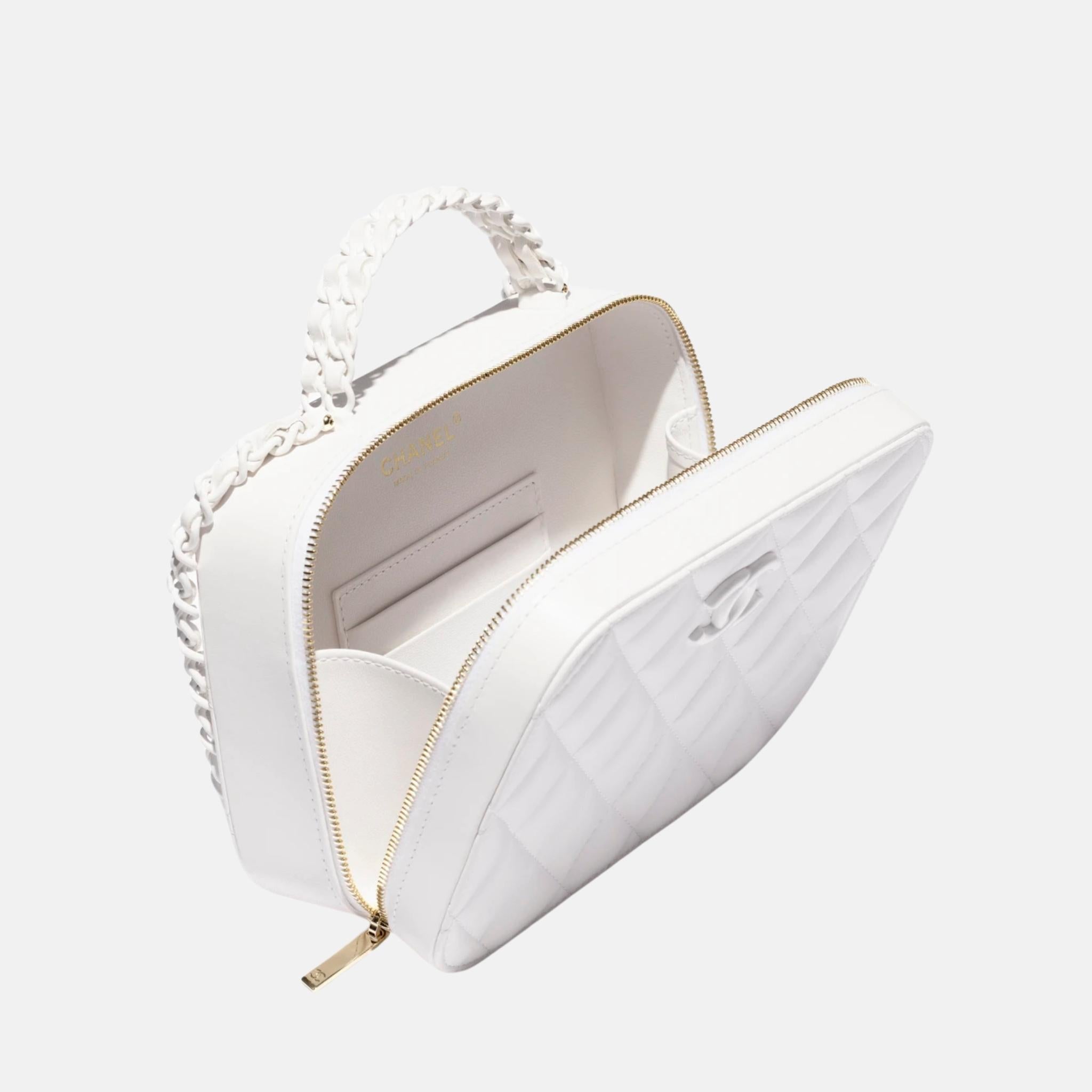 Vanity Case In Lambskin & Lacquered Metal