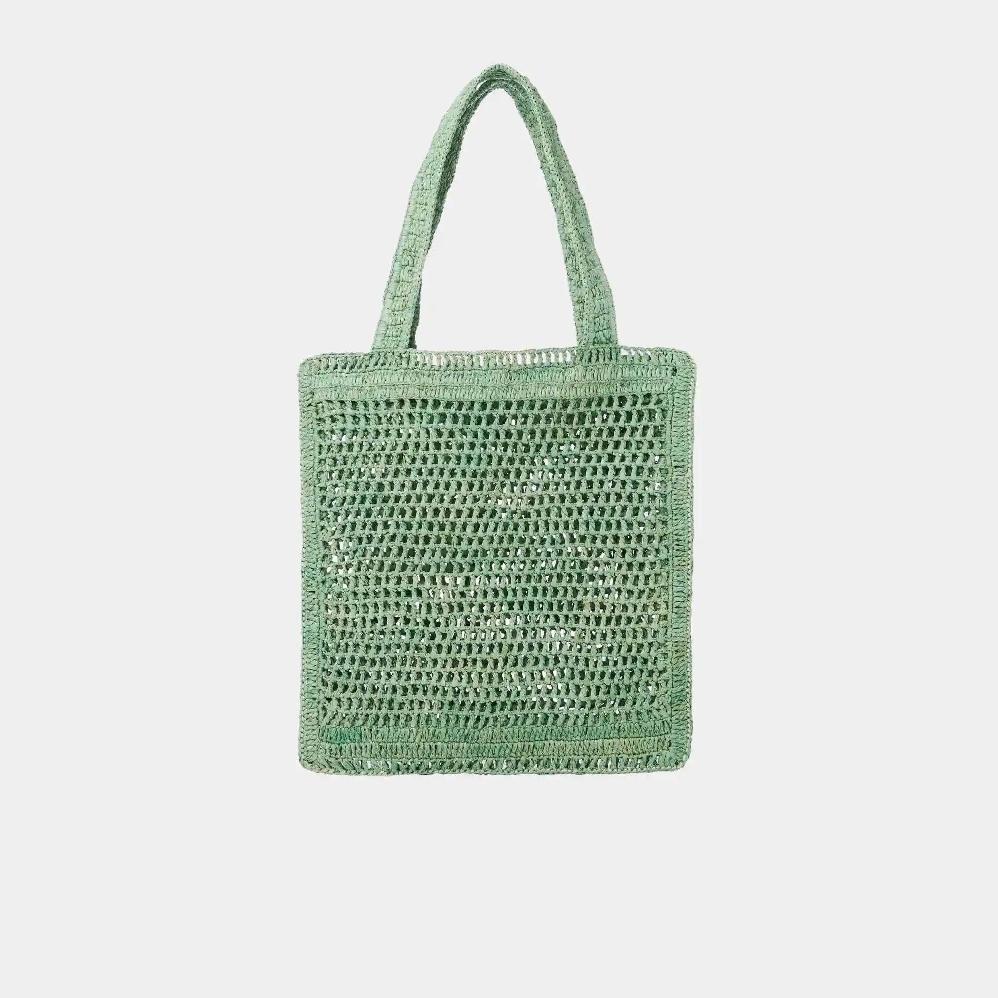 Summer Banana Tote Bag in Raffia