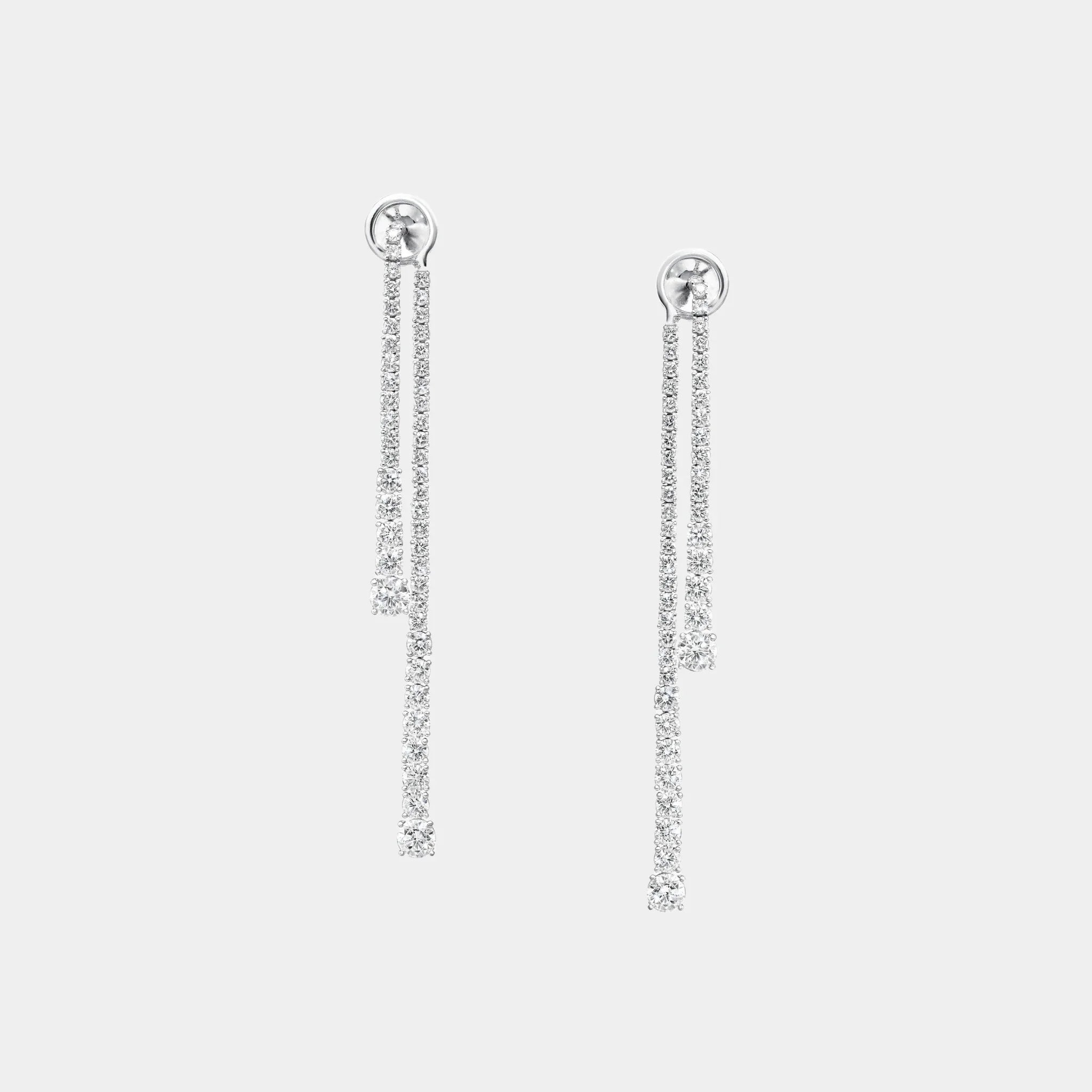 Classic Graff Diamond Double Strand Earrings