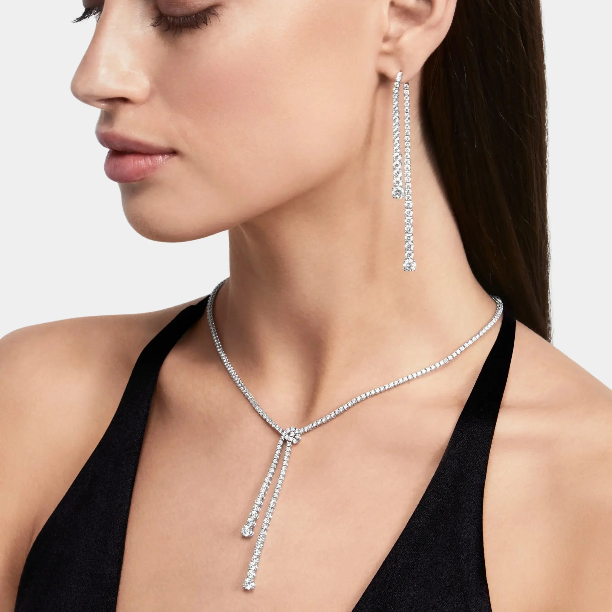 Classic Graff Diamond Double Strand Knot Necklace