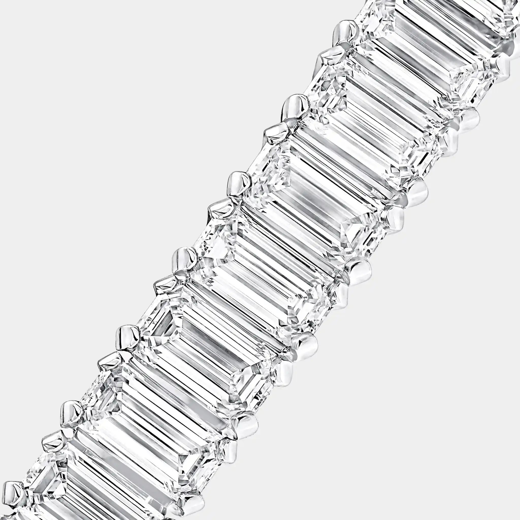 Classic Graff Emerald Cut Diamond Line Bracelet