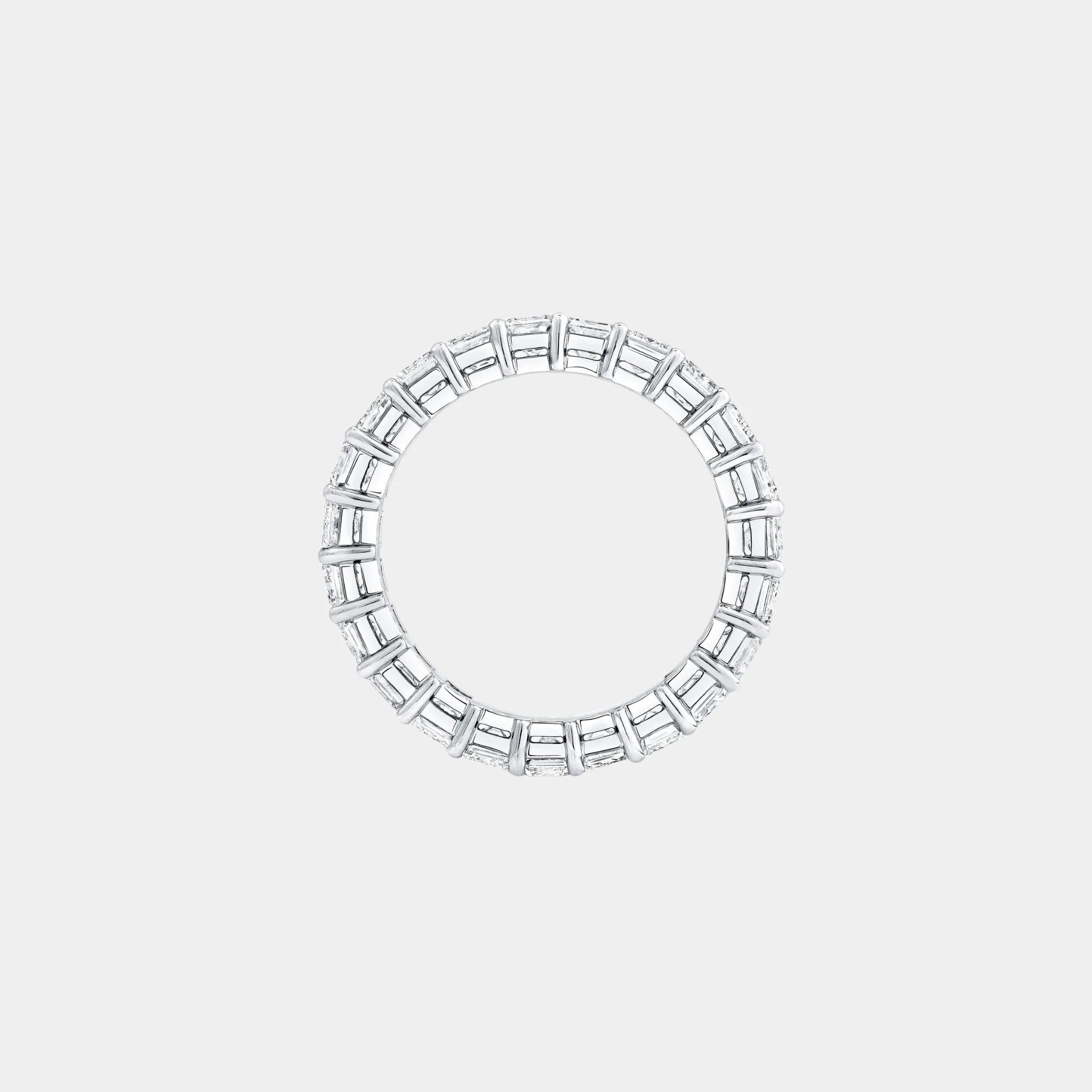 Classic Graff Emerald Cut Diamond Wedding Band