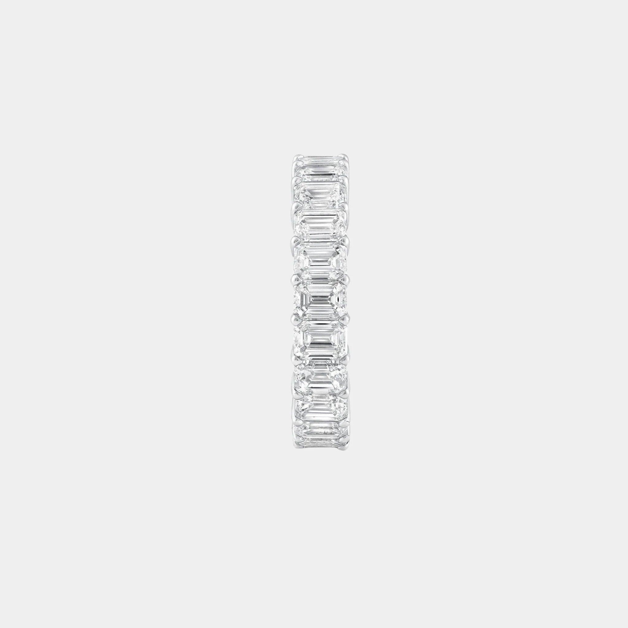 Classic Graff Emerald Cut Diamond Wedding Band