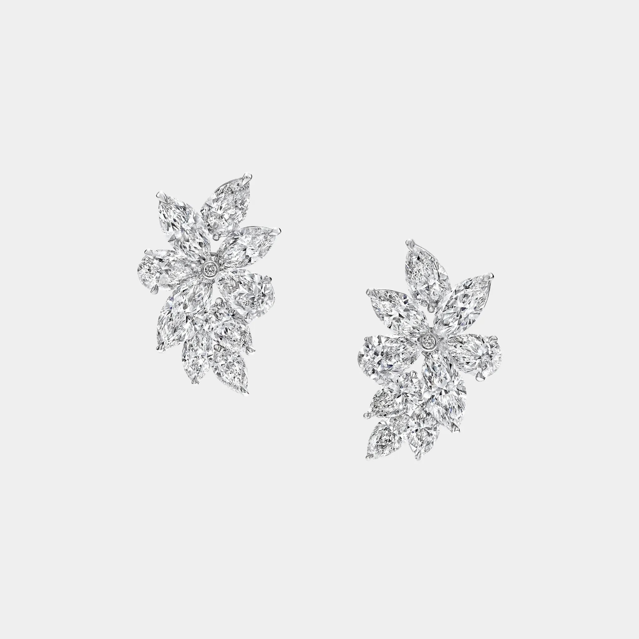 Classic Graff Pear Shape and Marquise Cut Diamond Earrings