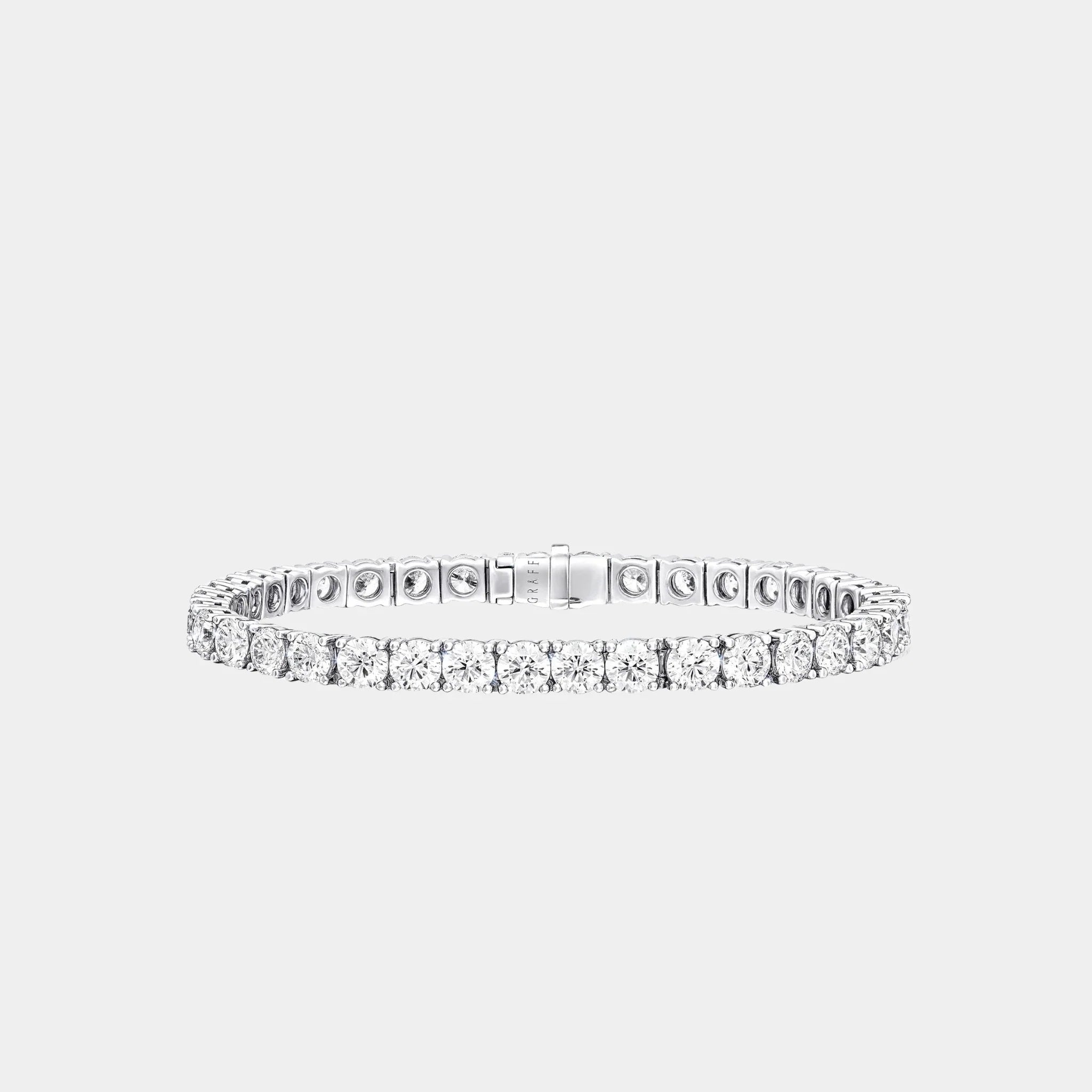 Classic Graff Round Diamond Bracelet White Gold