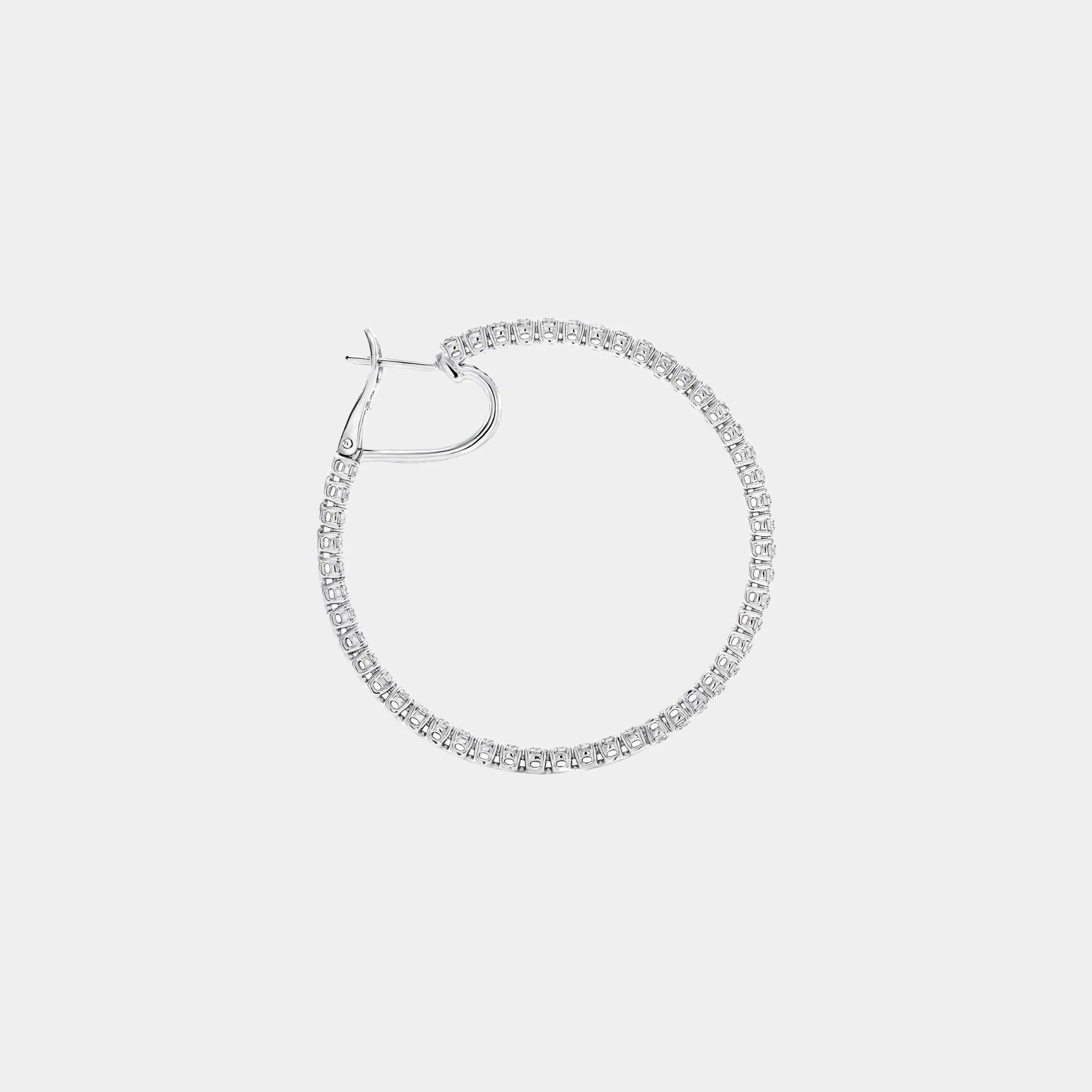Classic Graff Round Diamond Large Hoop Earrings