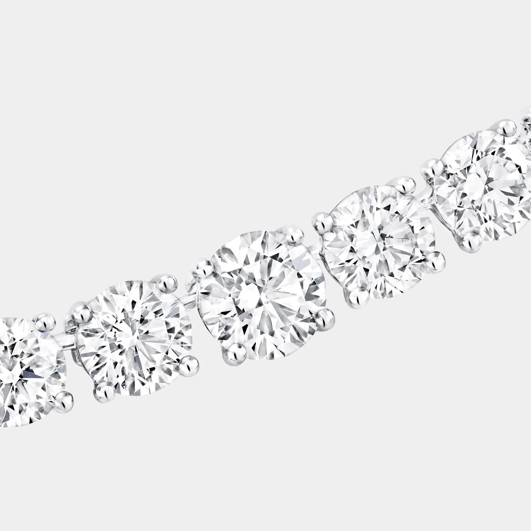 Classic Graff Round Diamond Necklace White Gold