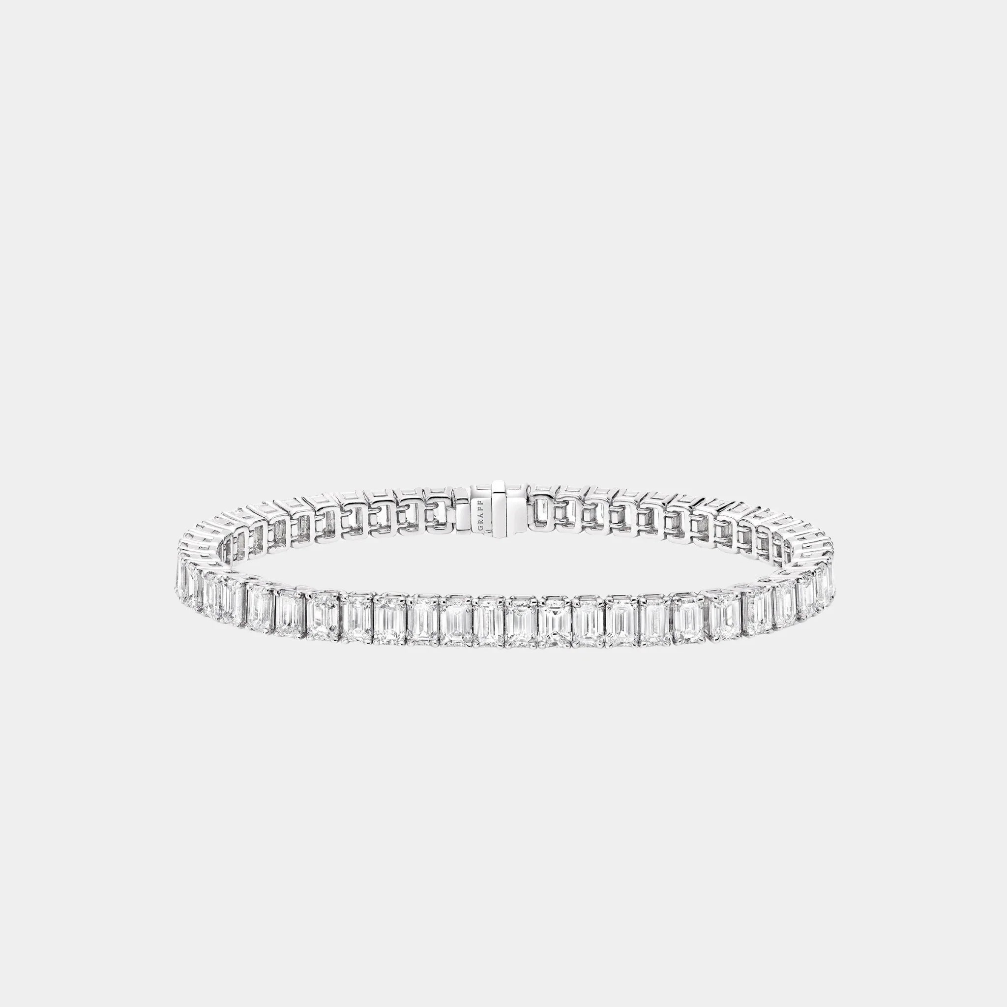 Classic Graff Slim Emerald Cut Diamond Bracelet