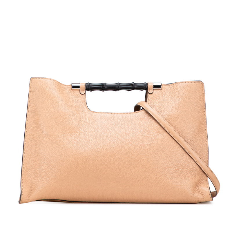 Gucci Bamboo Leather 2way Bag