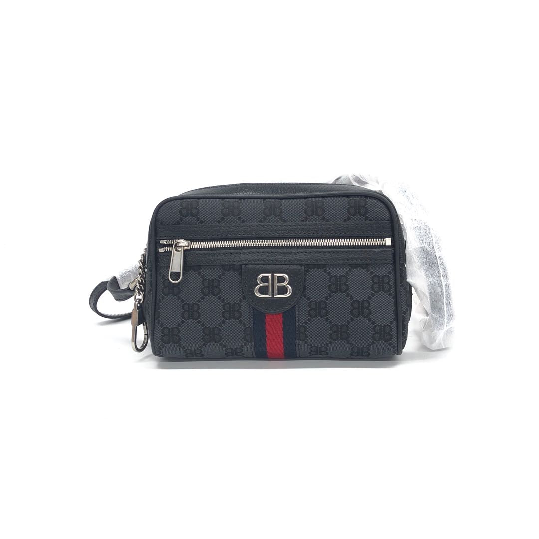 Gucci Balenciaga Canvas Shoulder Bag