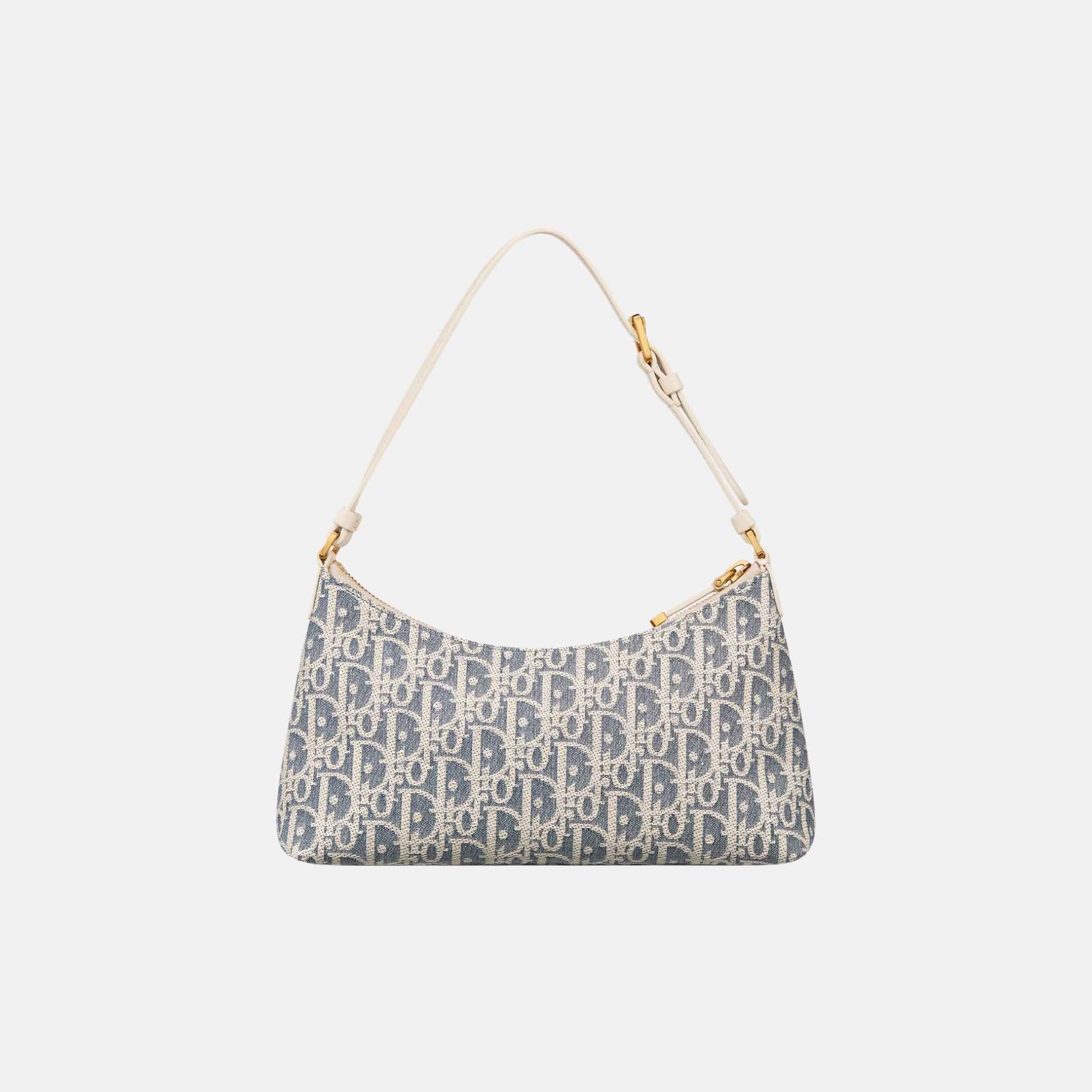 30 Montaigne Cigale Mini Bag In Dior Oblique Chambray And Calfskin