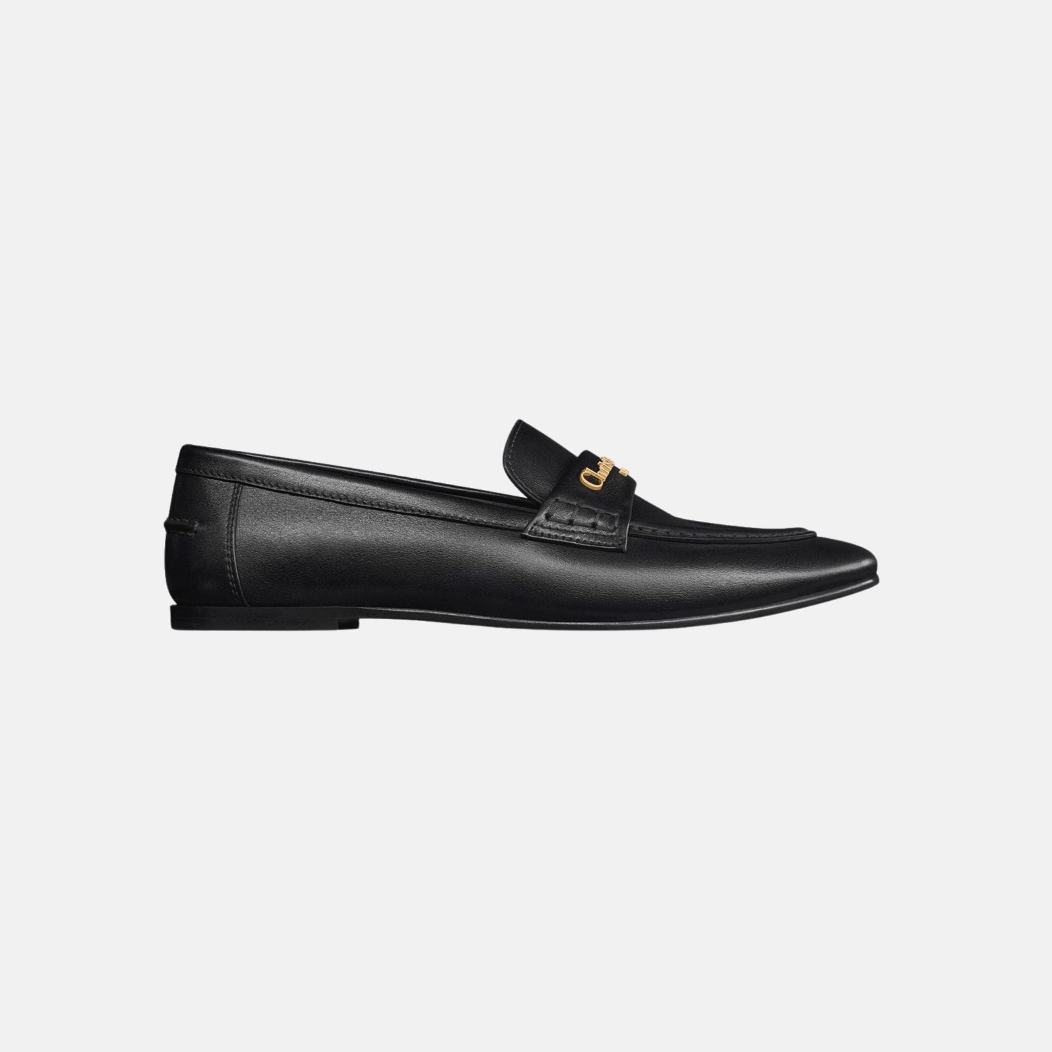 Dior Boy Loafer In Supple Calfskin, Black, Side