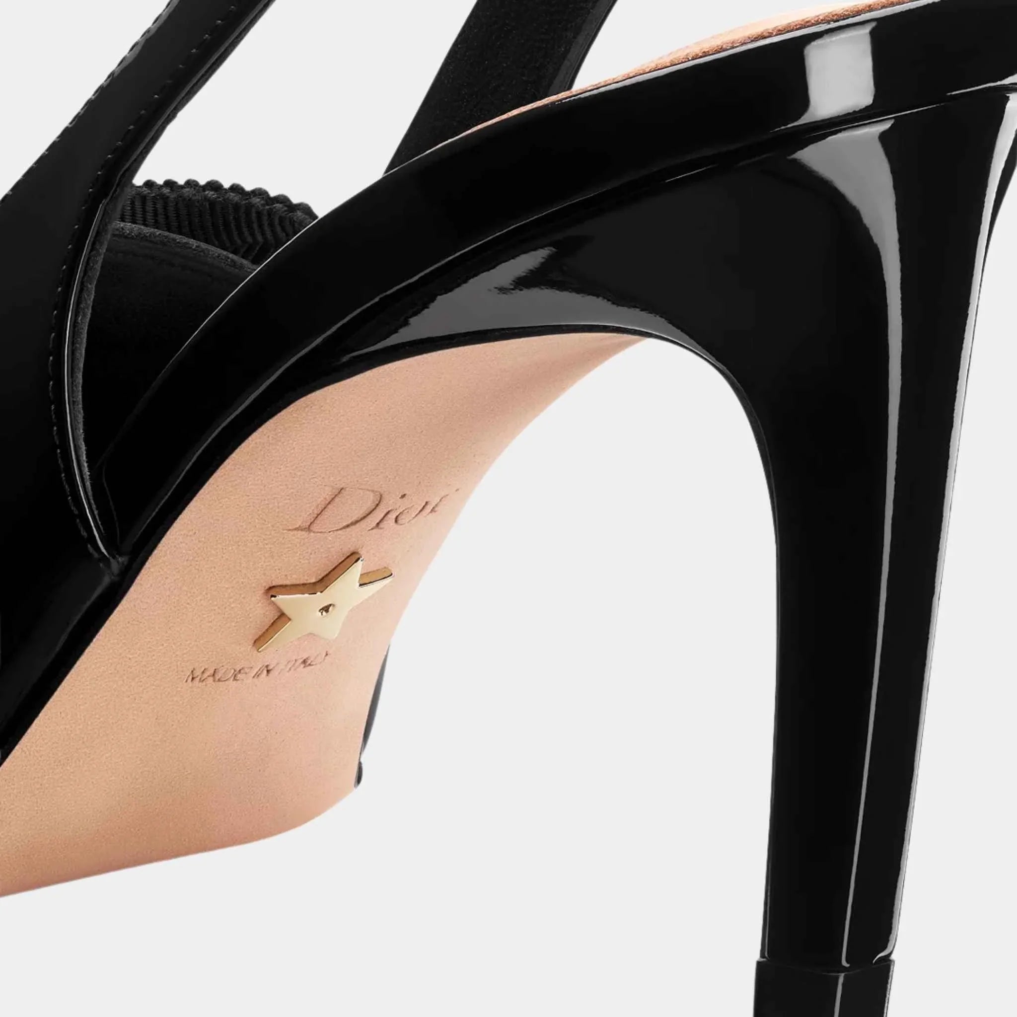 Diorissimo Slingback Pump Patent Calfskin and Grosgrain