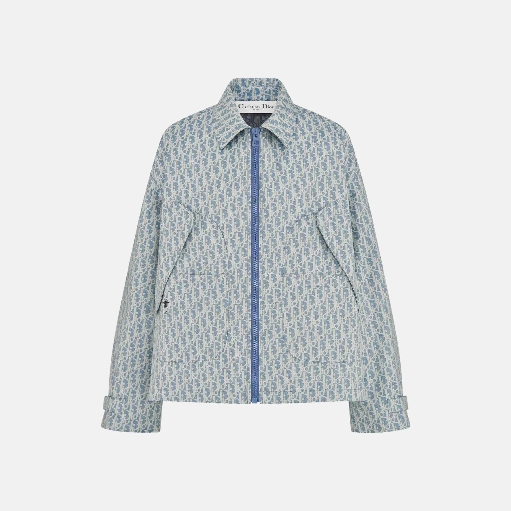 Dior Dioriviera Jacket In Dior Oblique Jacquard Technical Taffeta, Front